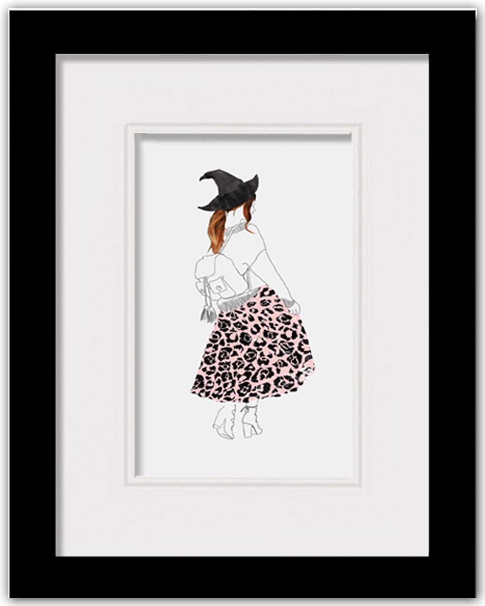 Fashion Witch 12x16 Black Framed Print Under Glass