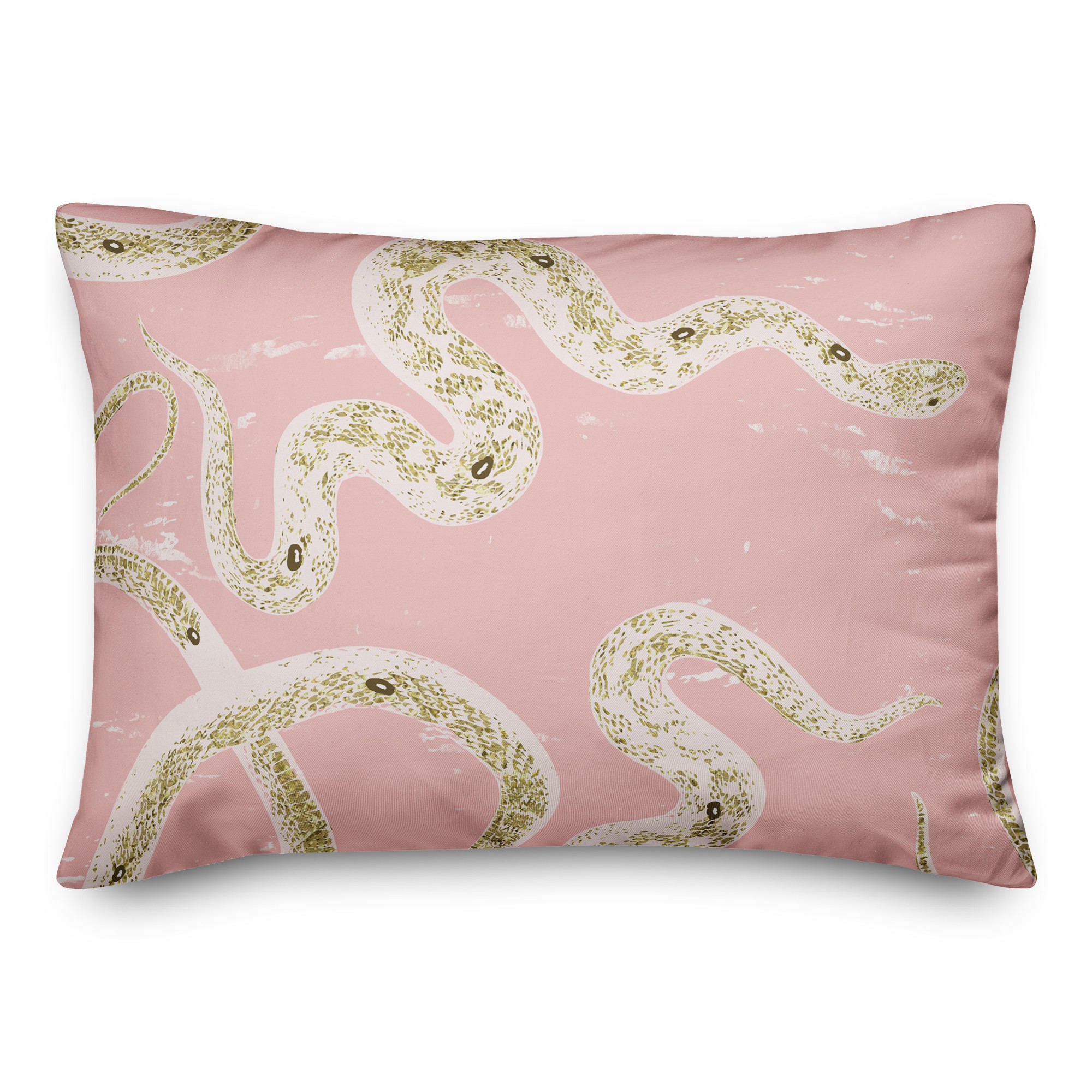 Pink Snake 14x20 Spun Poly Pillow