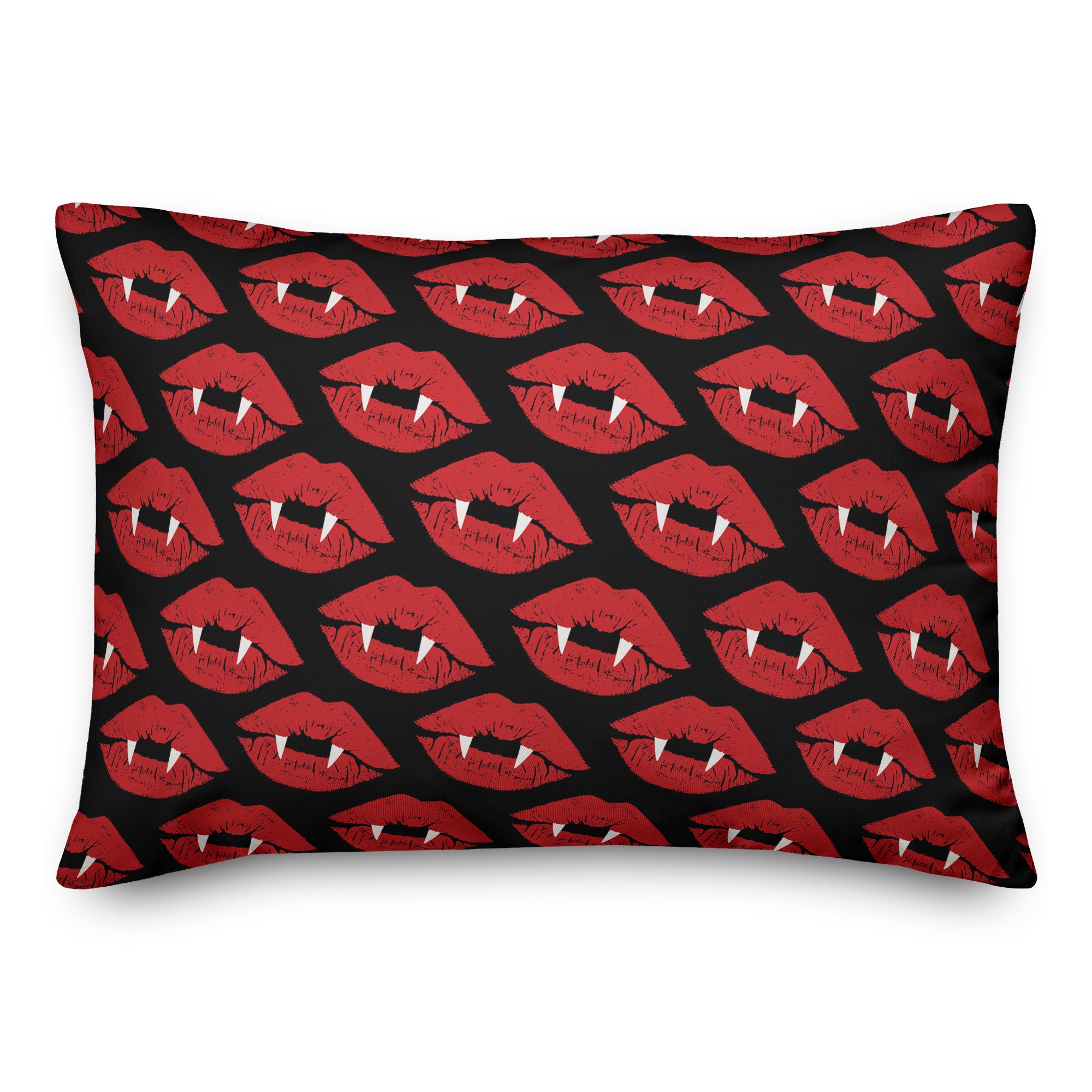 Vampire Lips 14x20 Spun Poly Pillow