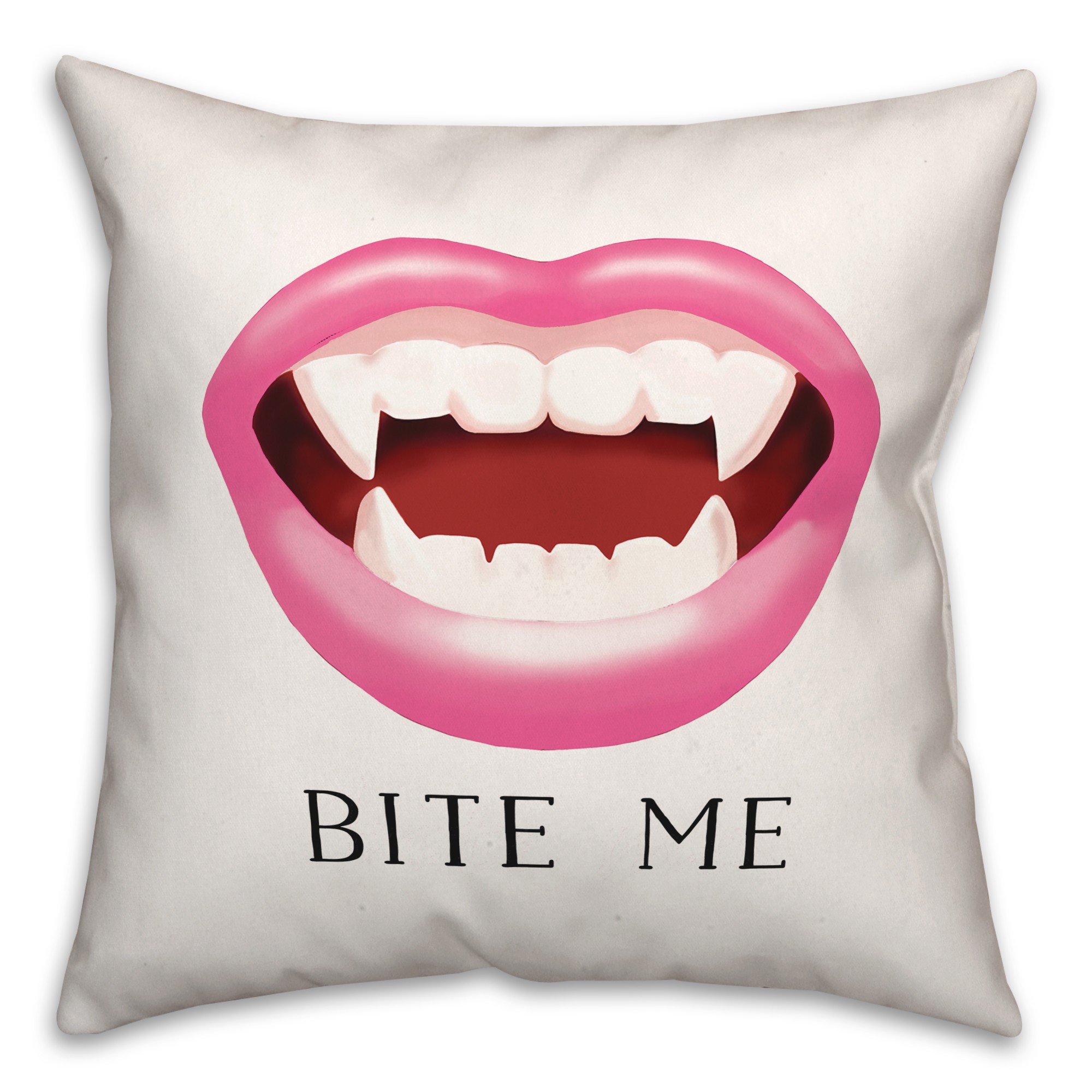 Bite Me Vampire Pillow