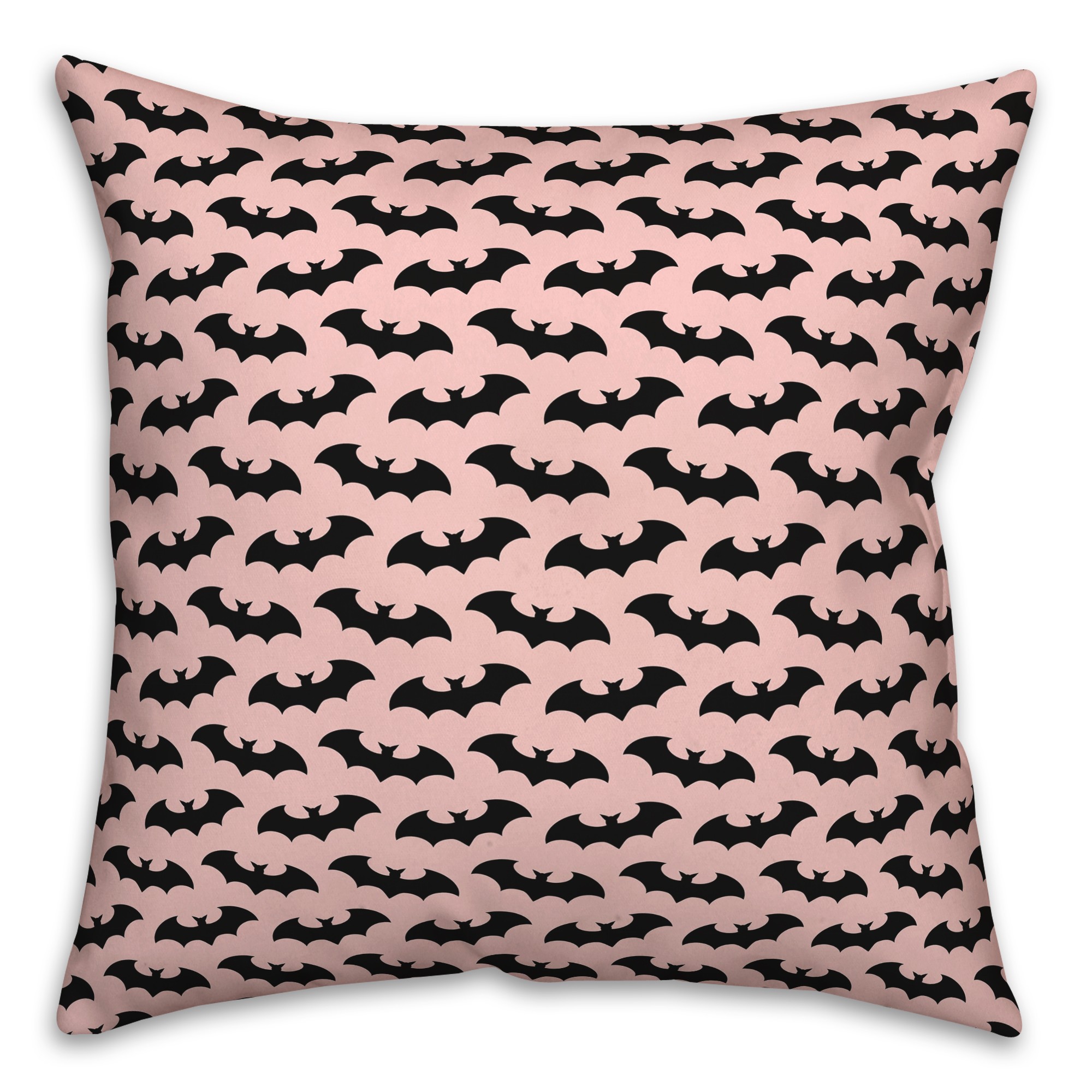 Bats On Pink Pattern Pillow