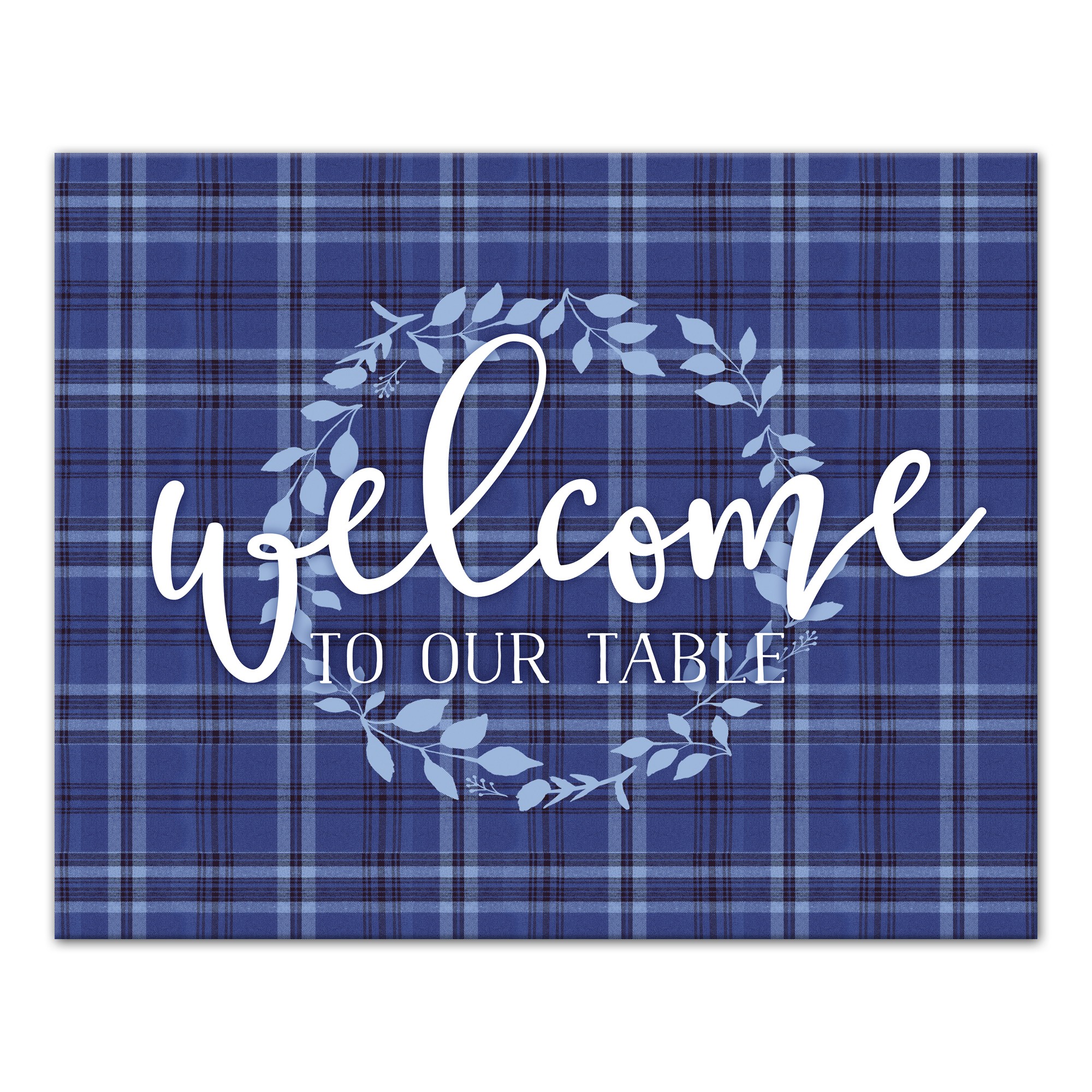 Welcome To Our Table 16x20 Canvas Wall Art