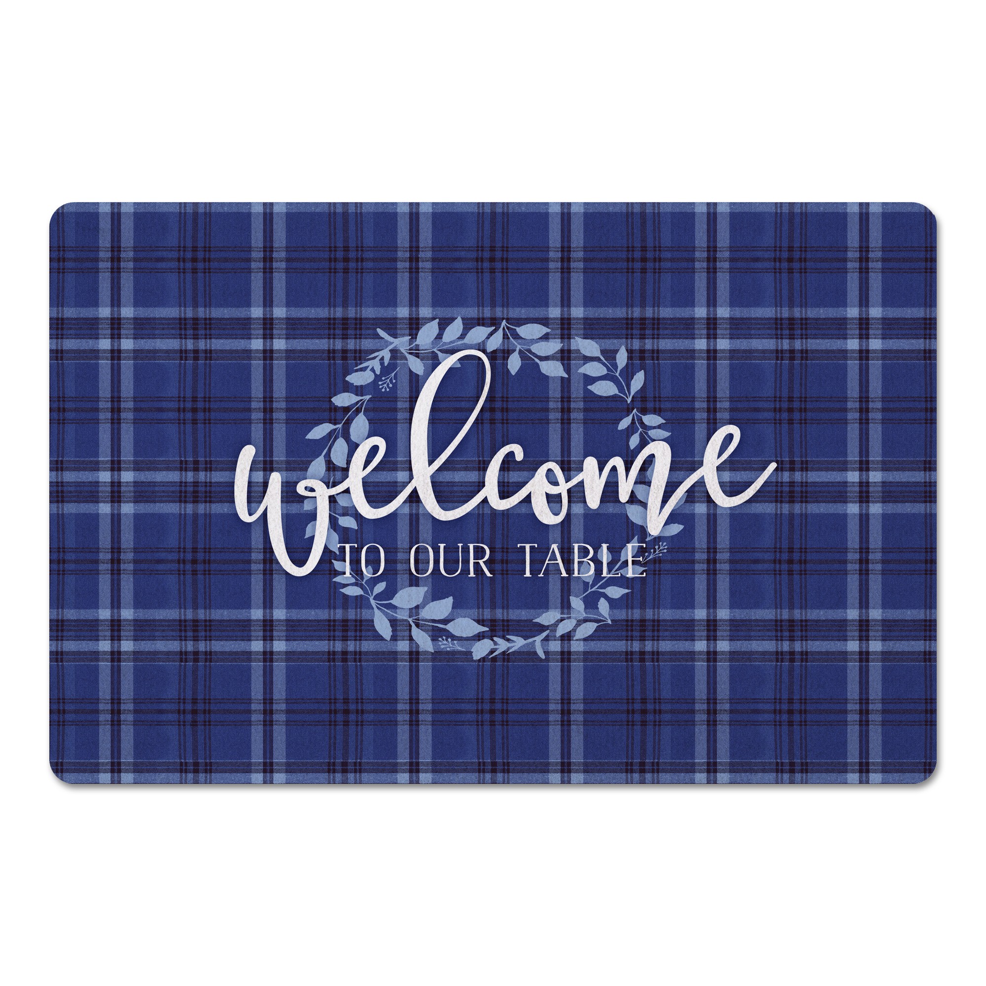 Welcome To Our Table 27x18 Floor Mat