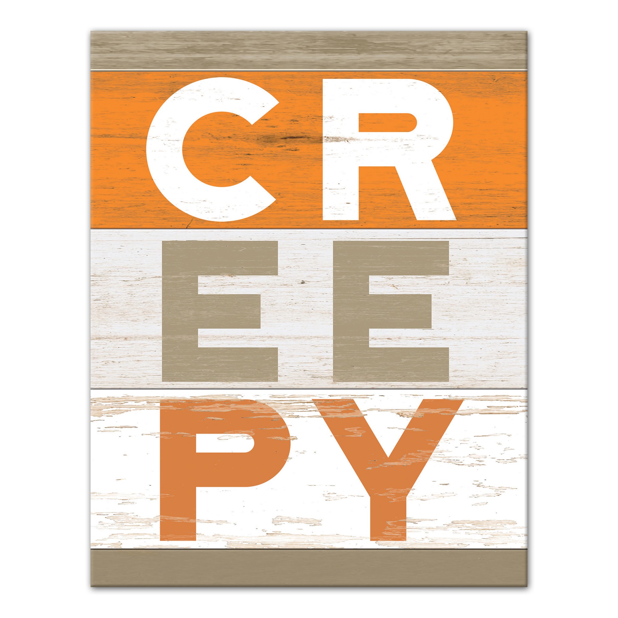 Creepy Wood Slats 11x14 Canvas Wall Art