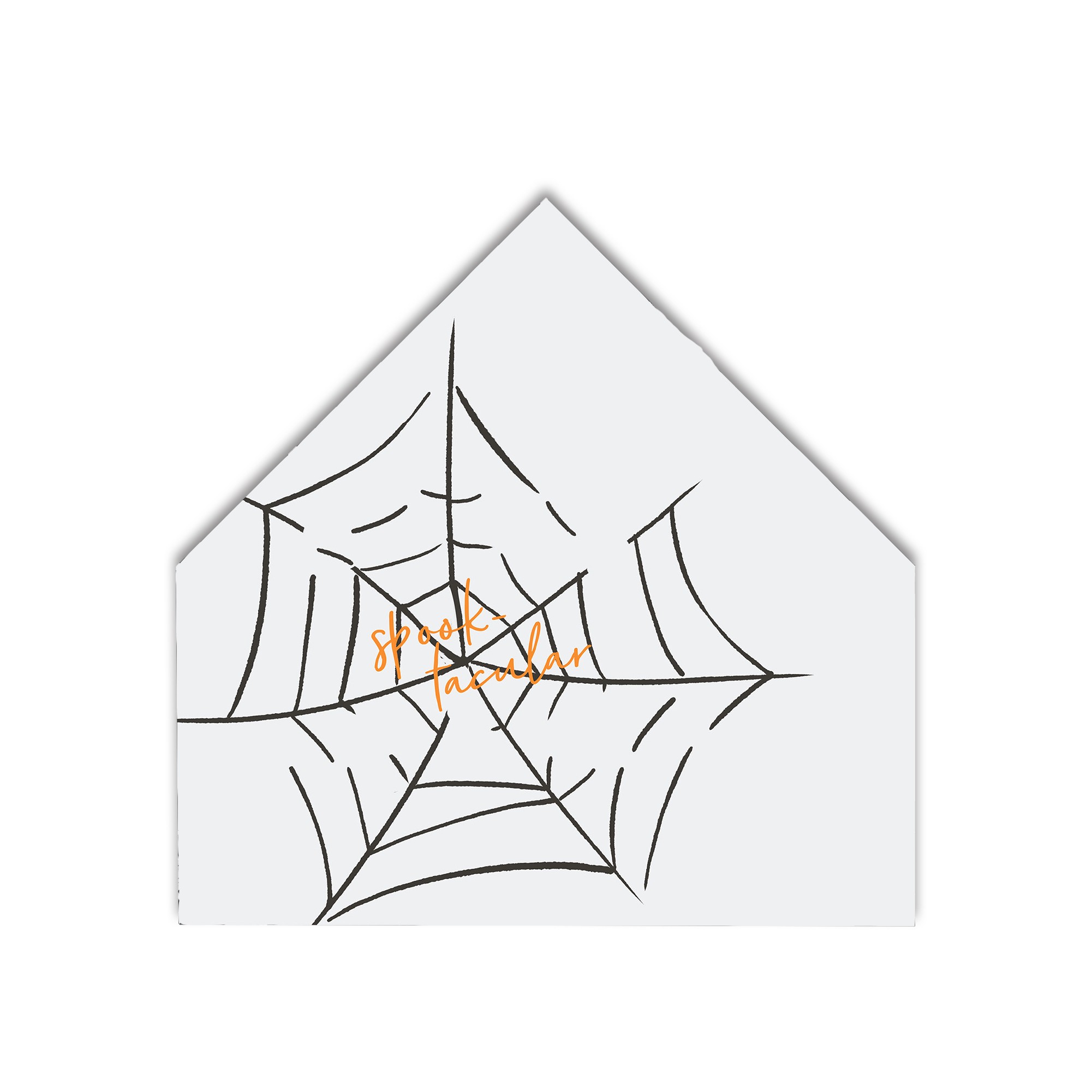 Spooktacular Web 12x12 House Shaped Canvas