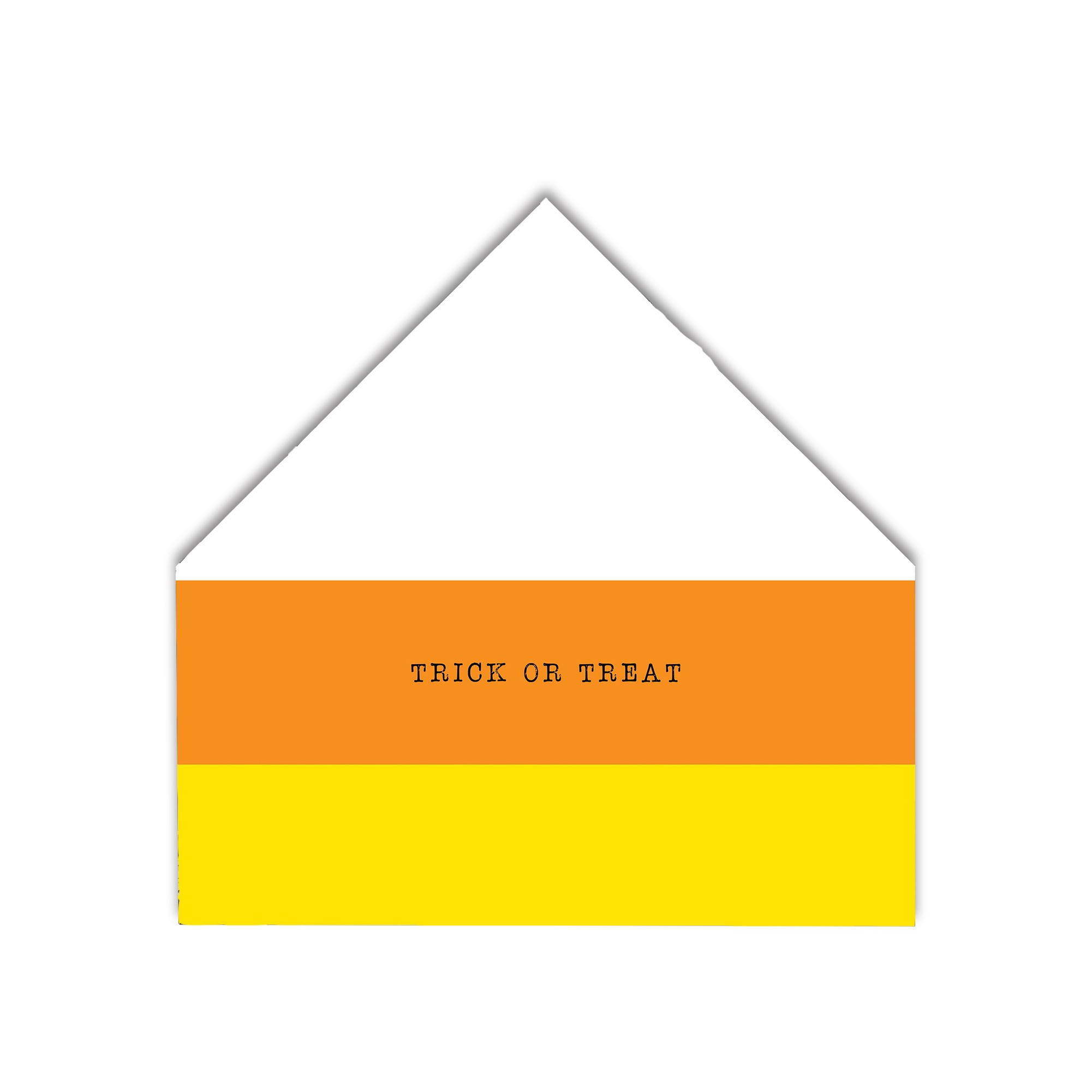 Candy Corn Treat 12x12 House Shaped Canvas