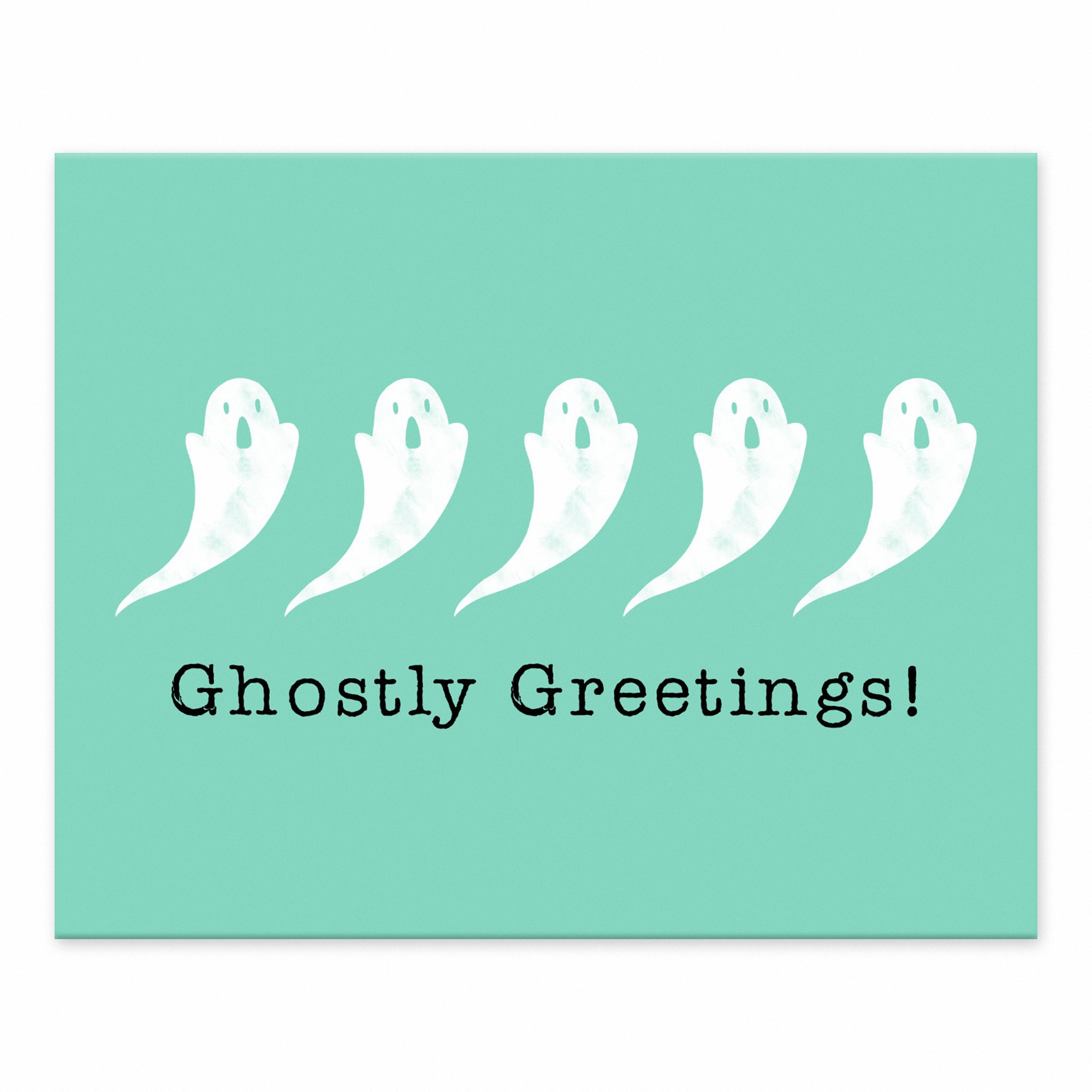 Ghostly Greetings 10x8 Tabletop Canvas