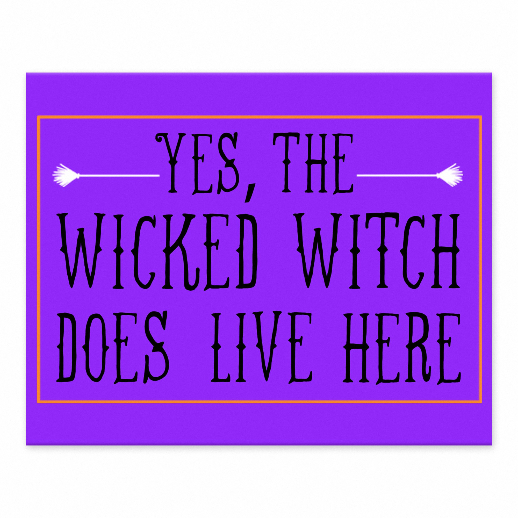 Wicked Witch 10x8 Tabletop Canvas
