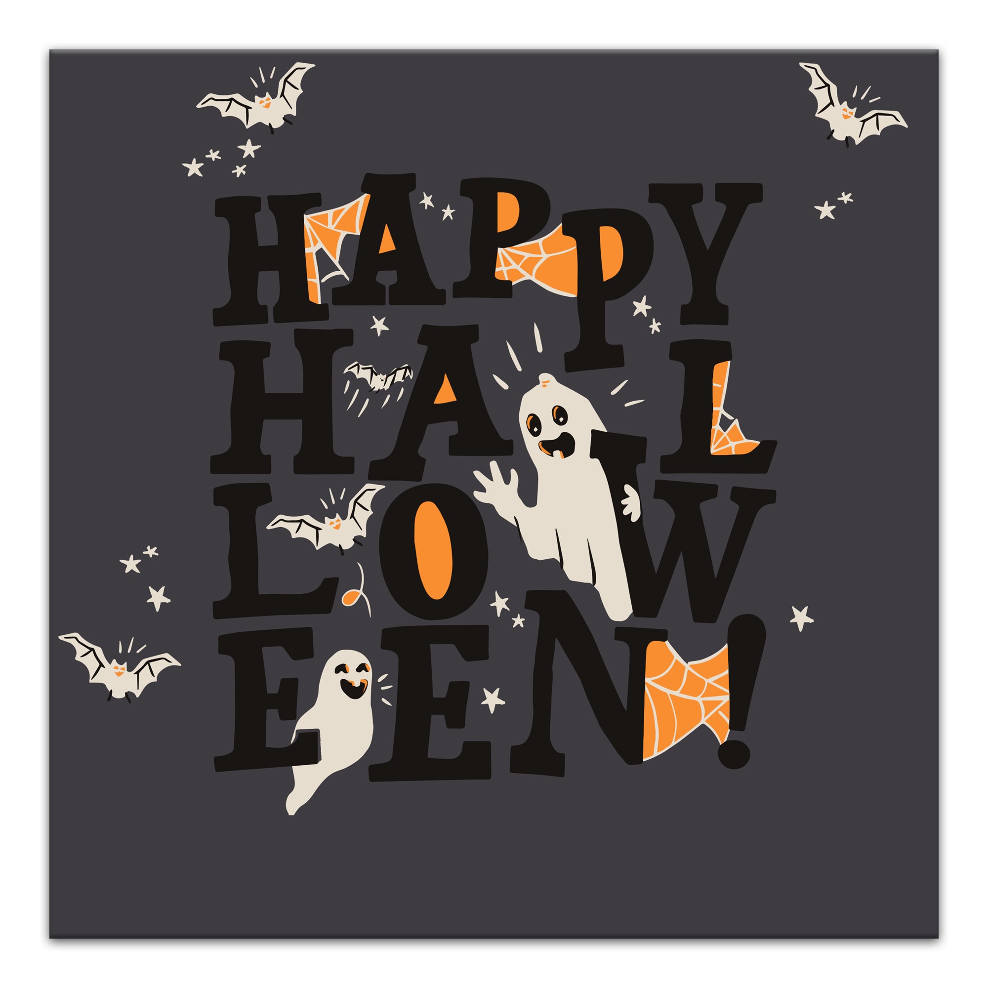 Happy Halloween 16x16 Canvas Wall Art
