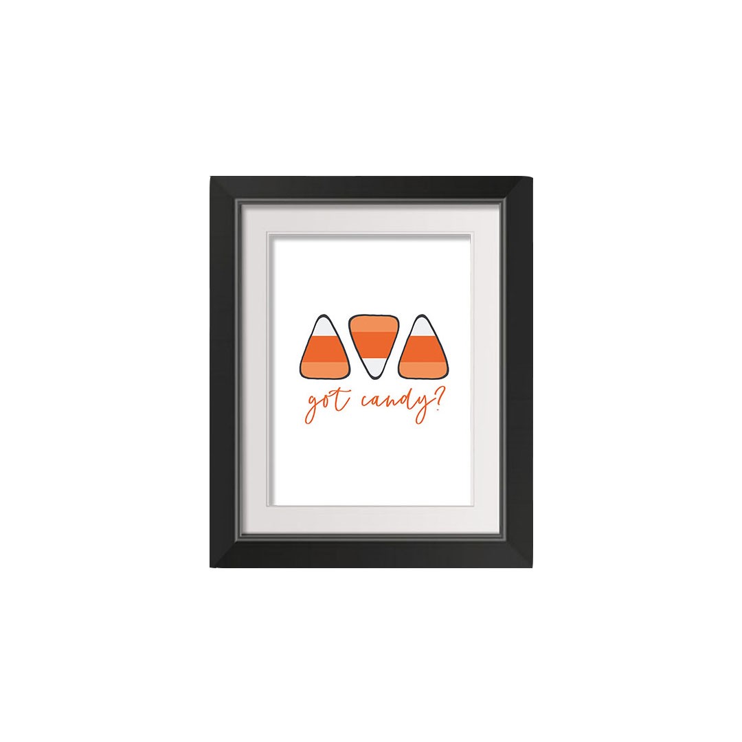 Got Candy? 11x14 Black Framed Print Under Glass