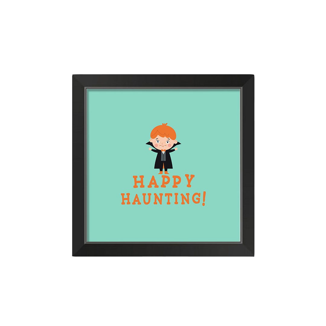 Haunting Vamp 16x16 Black Framed Print Under Glass