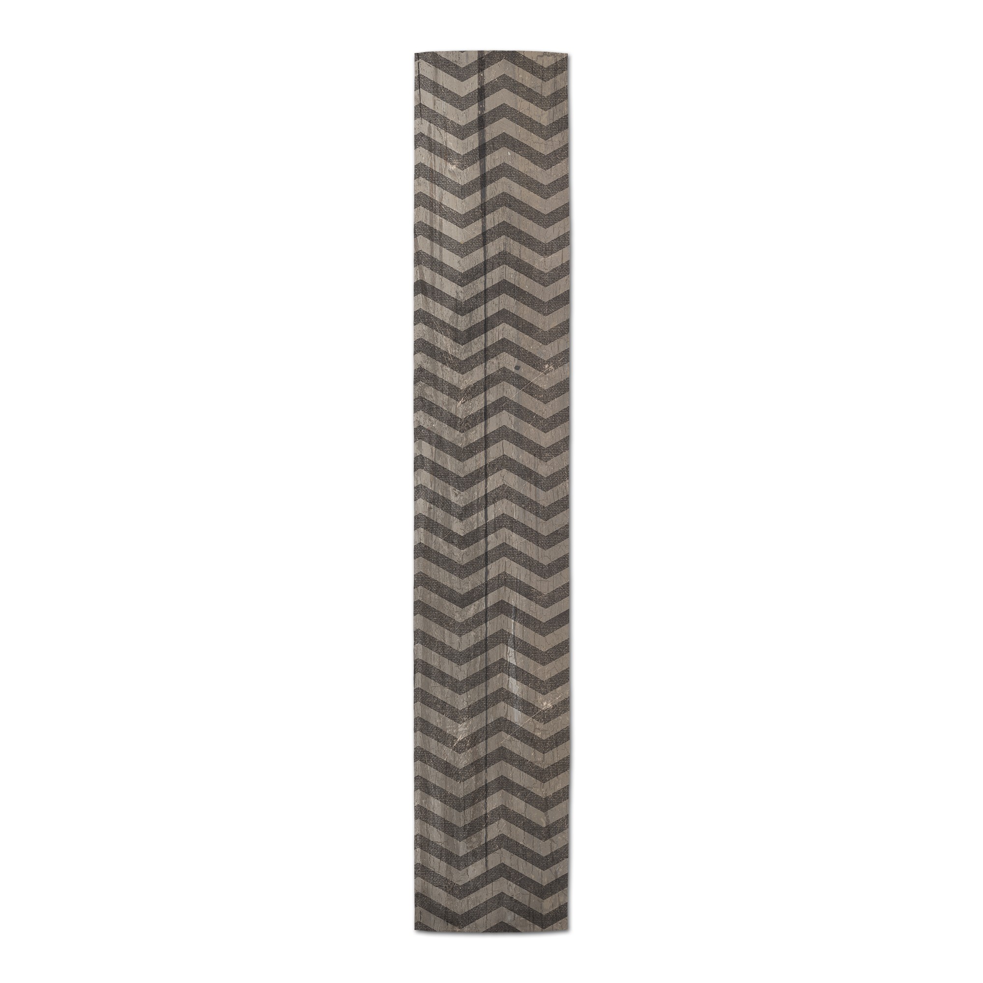 Black Wood Chevron Runner