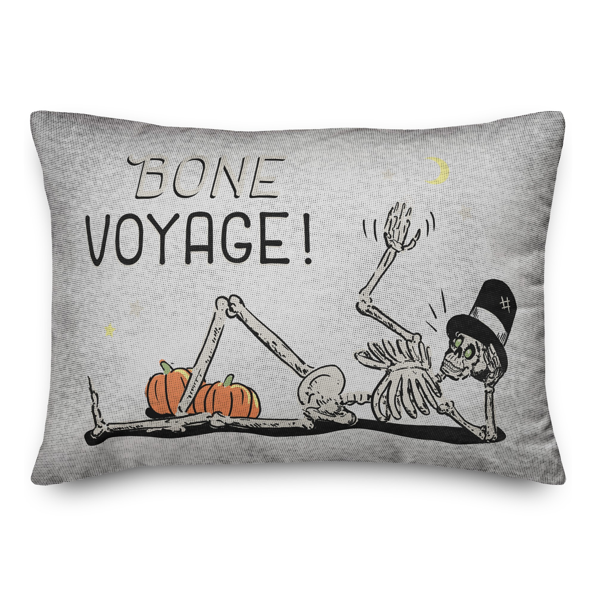 Bone Voyage! 14x20 Spun Poly Pillow