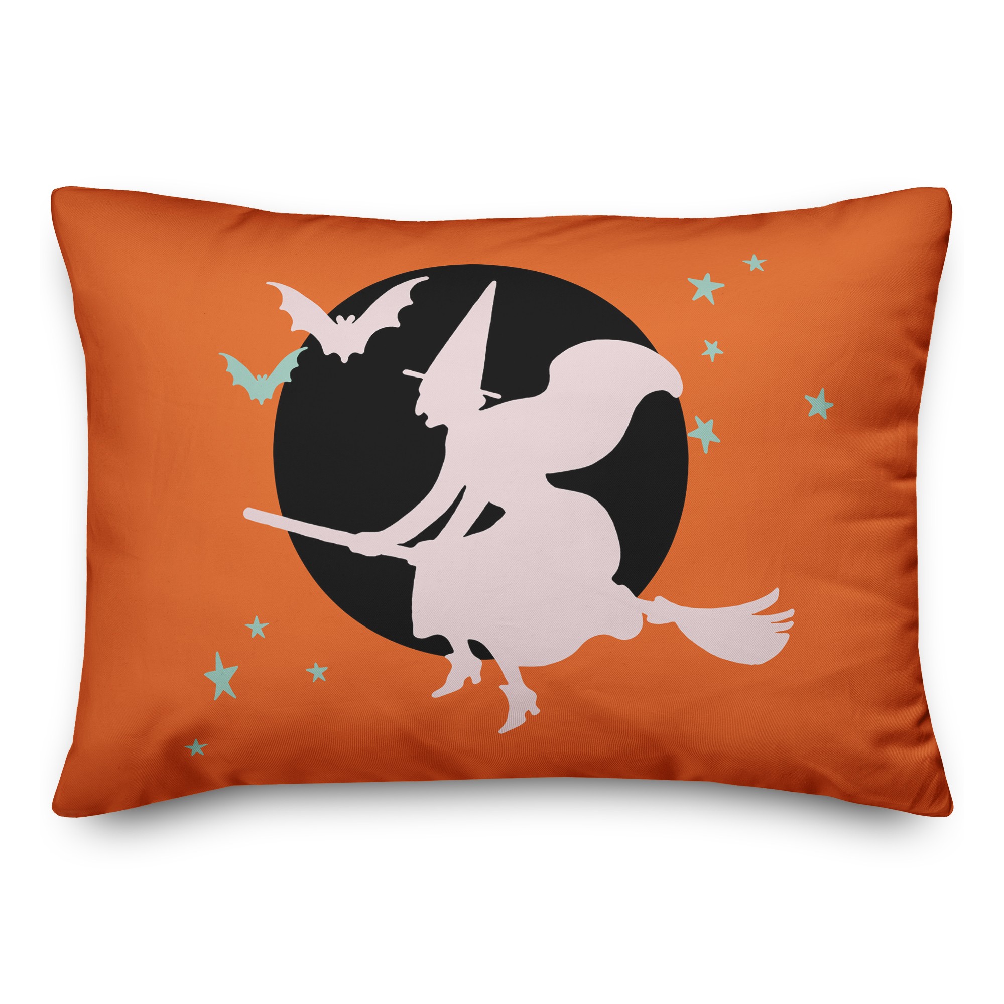 Flying Witch 14x20 Spun Poly Pillow