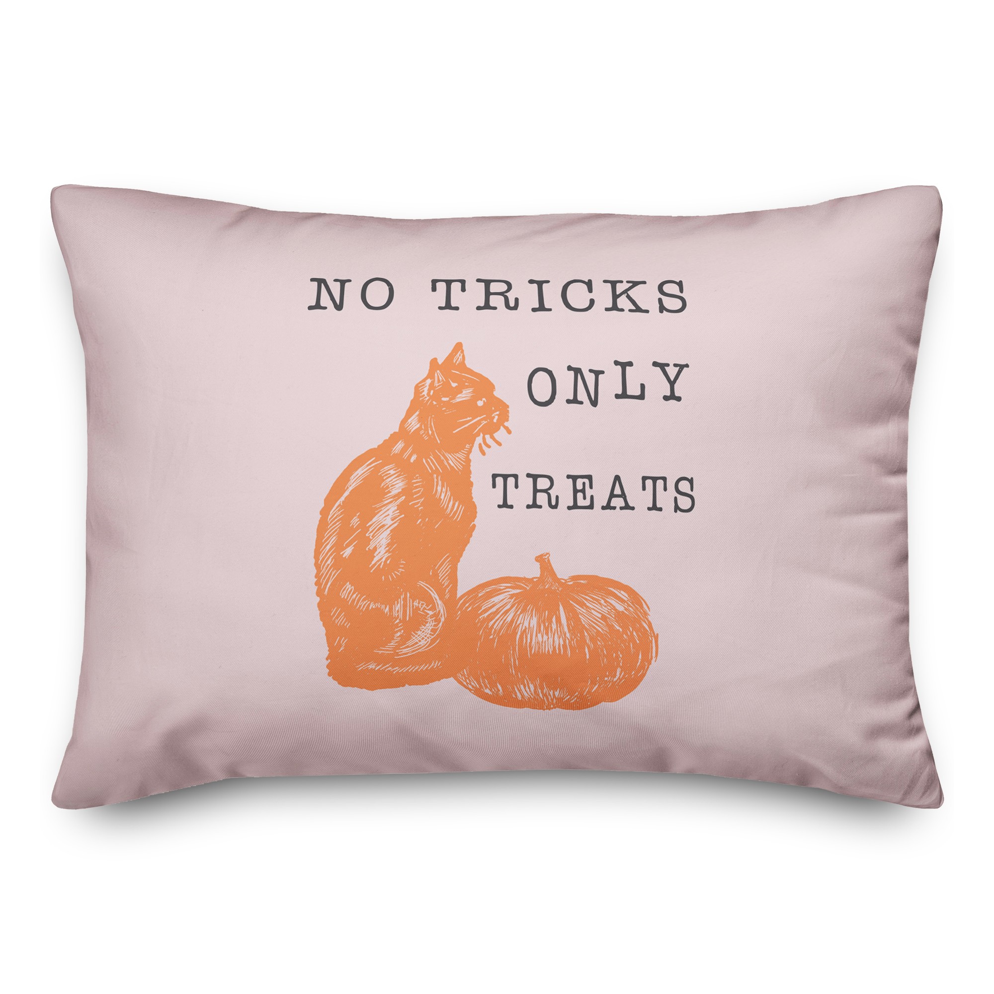 No Tricks Only Treats 14x20 Spun Poly Pillow