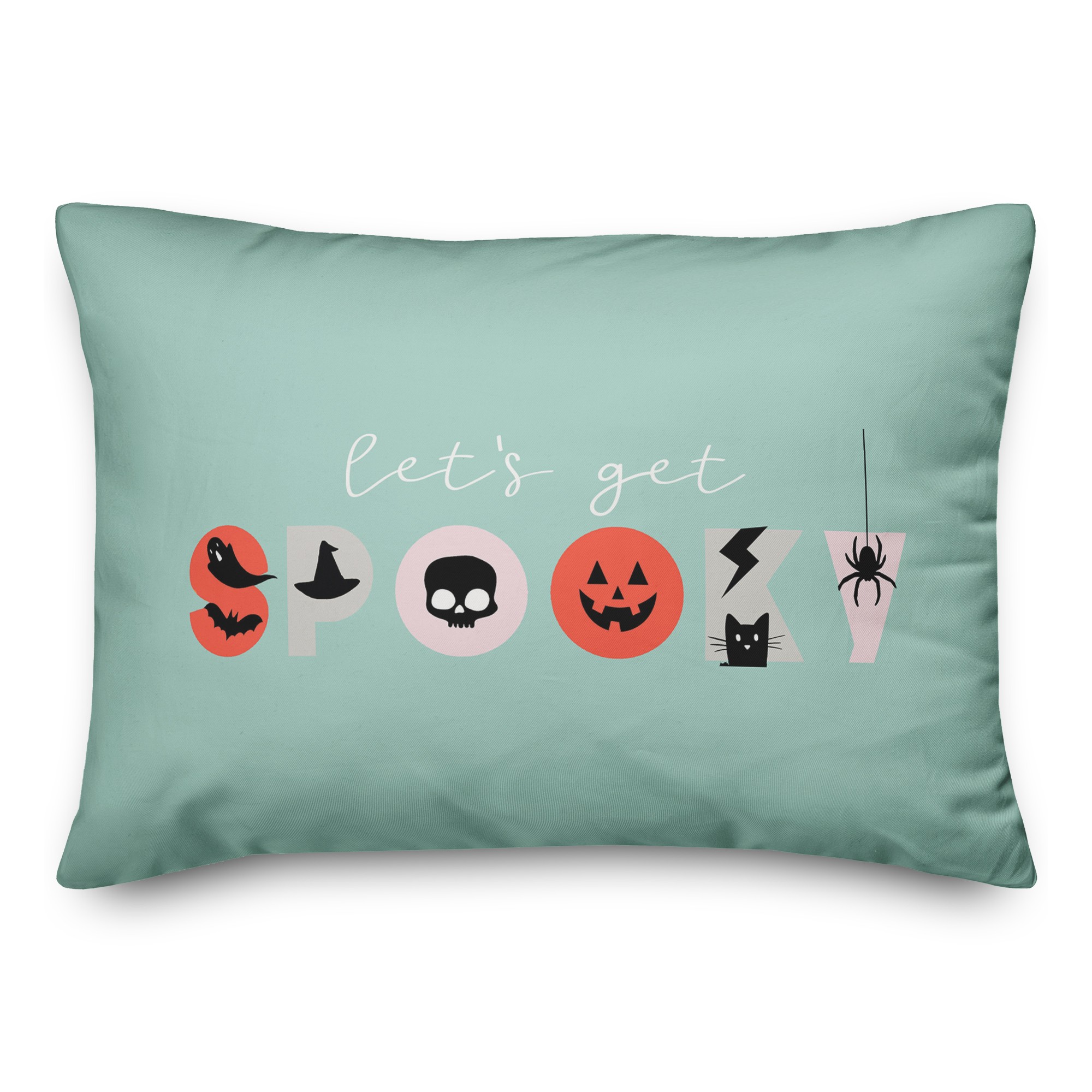 Spooky Type 14x20 Spun Poly Pillow