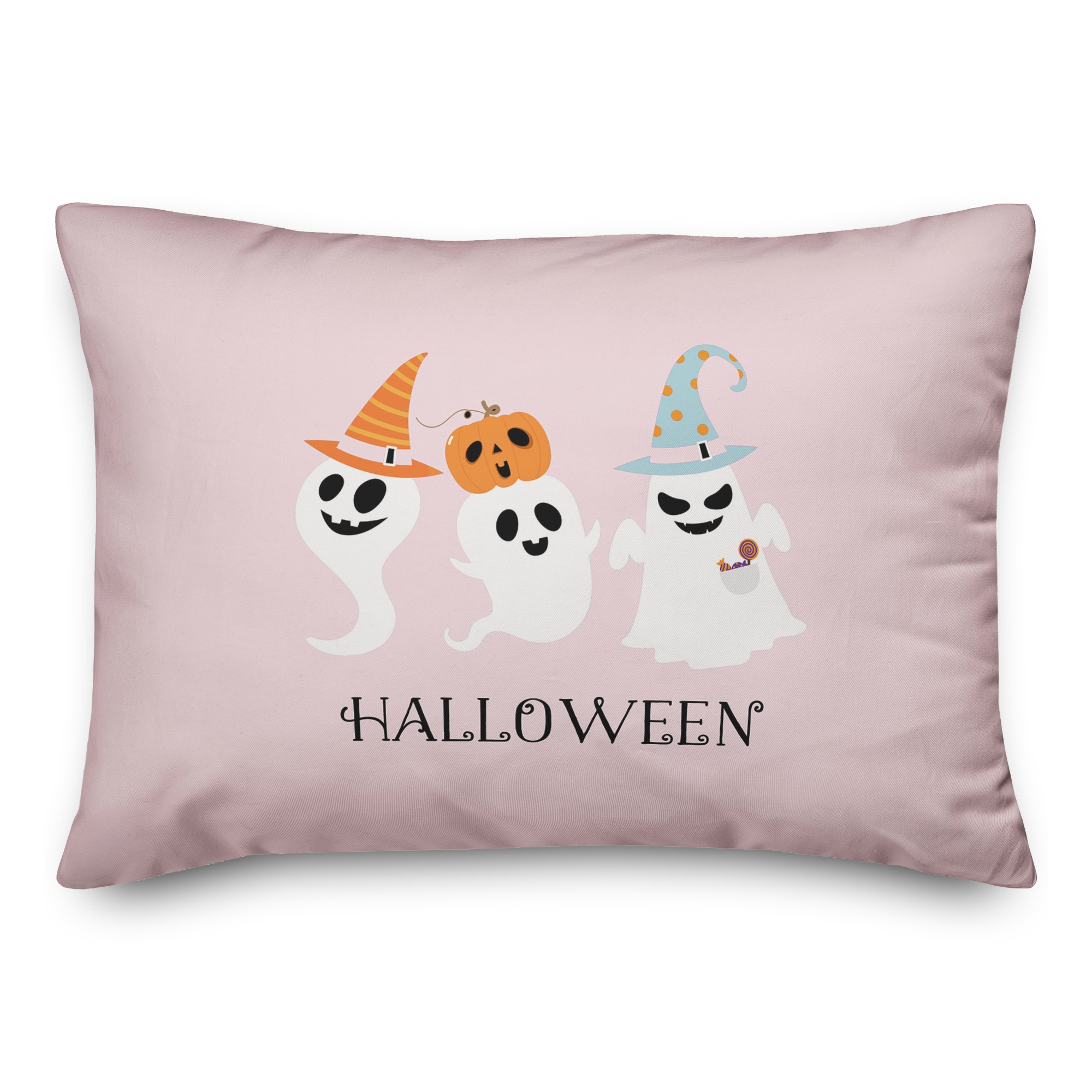 Halloween Ghosts 14x20 Spun Poly Pillow