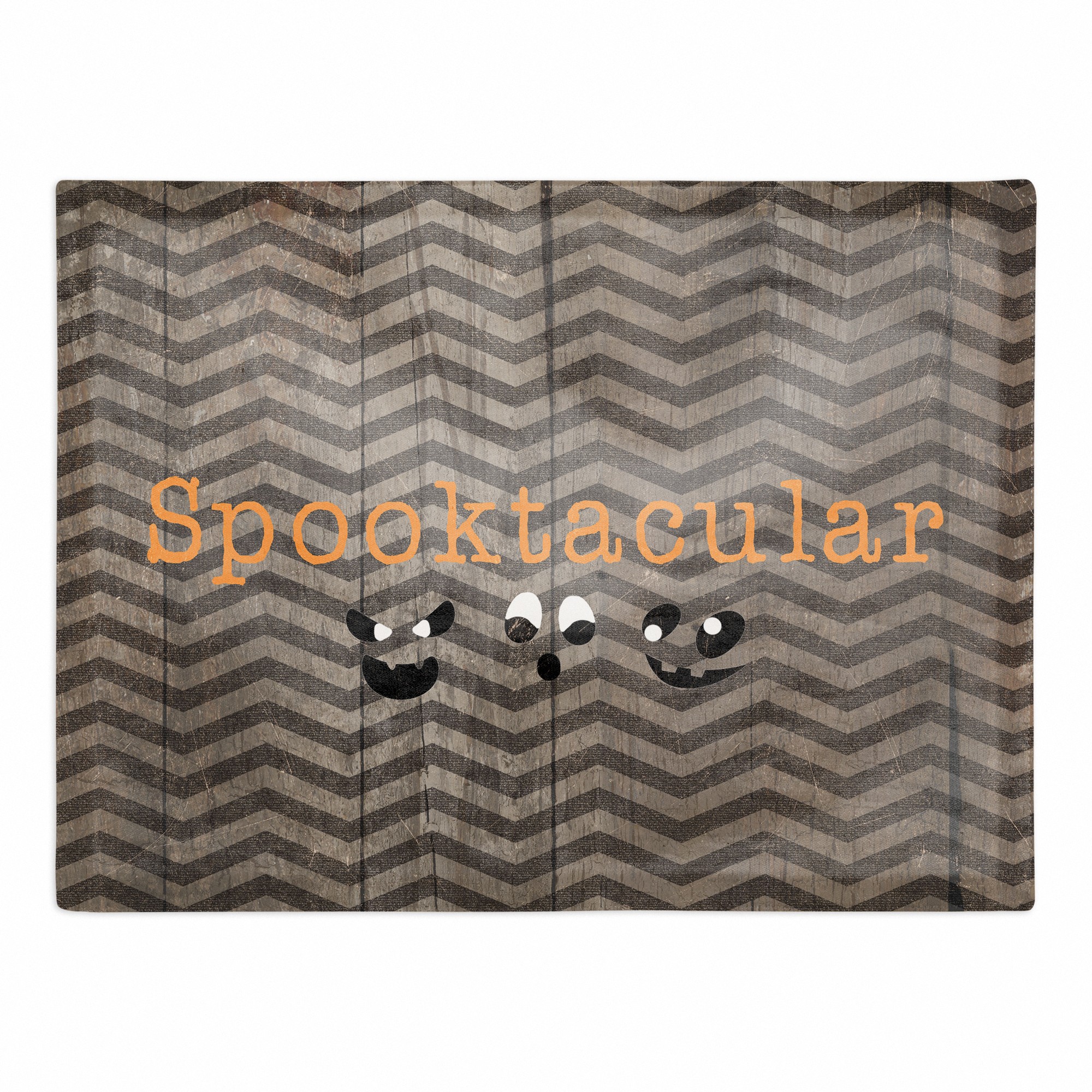 Chevron Spooktacular 18x14 Poly Twill Placemat