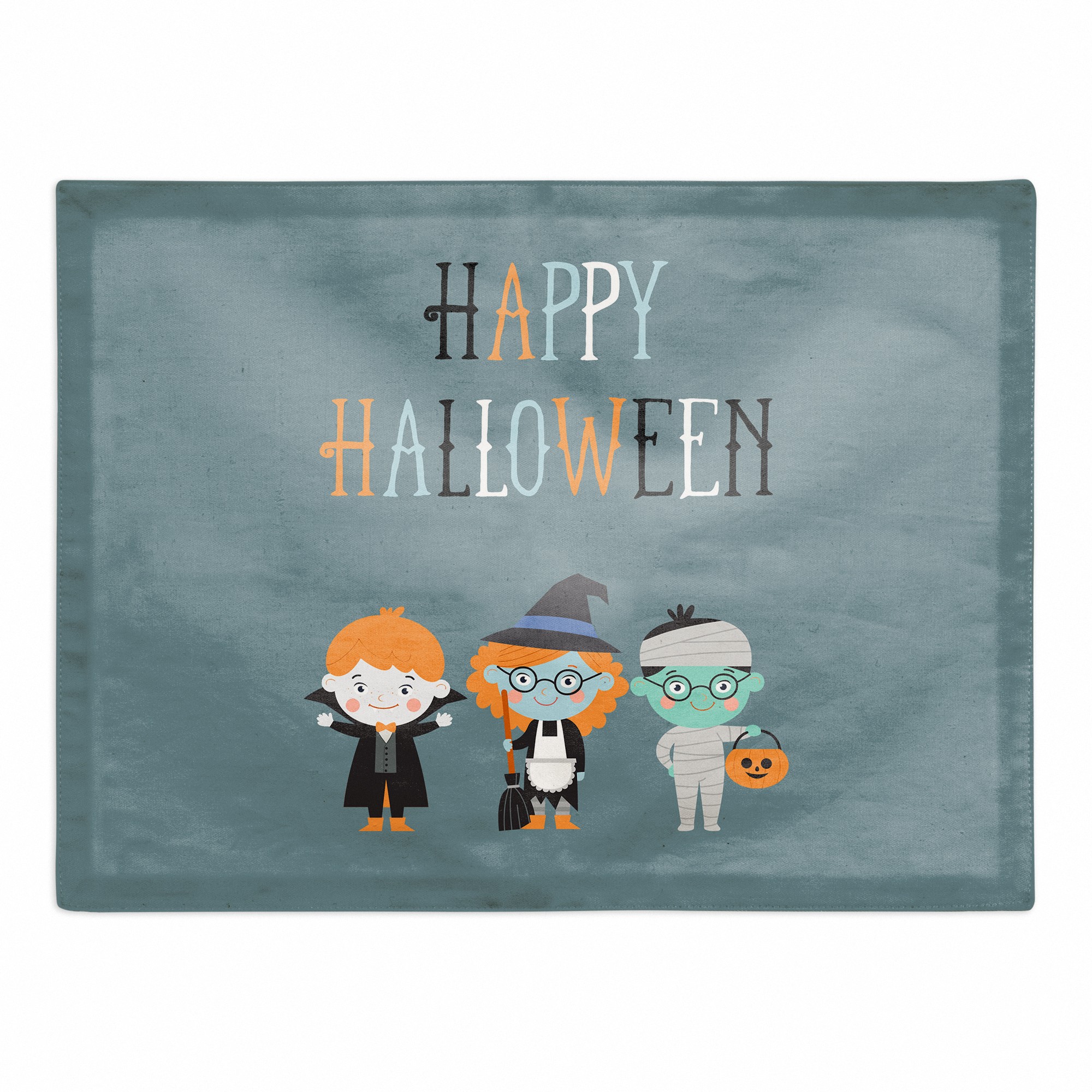 Halloween Heroes 18x14 Poly Twill Placemat