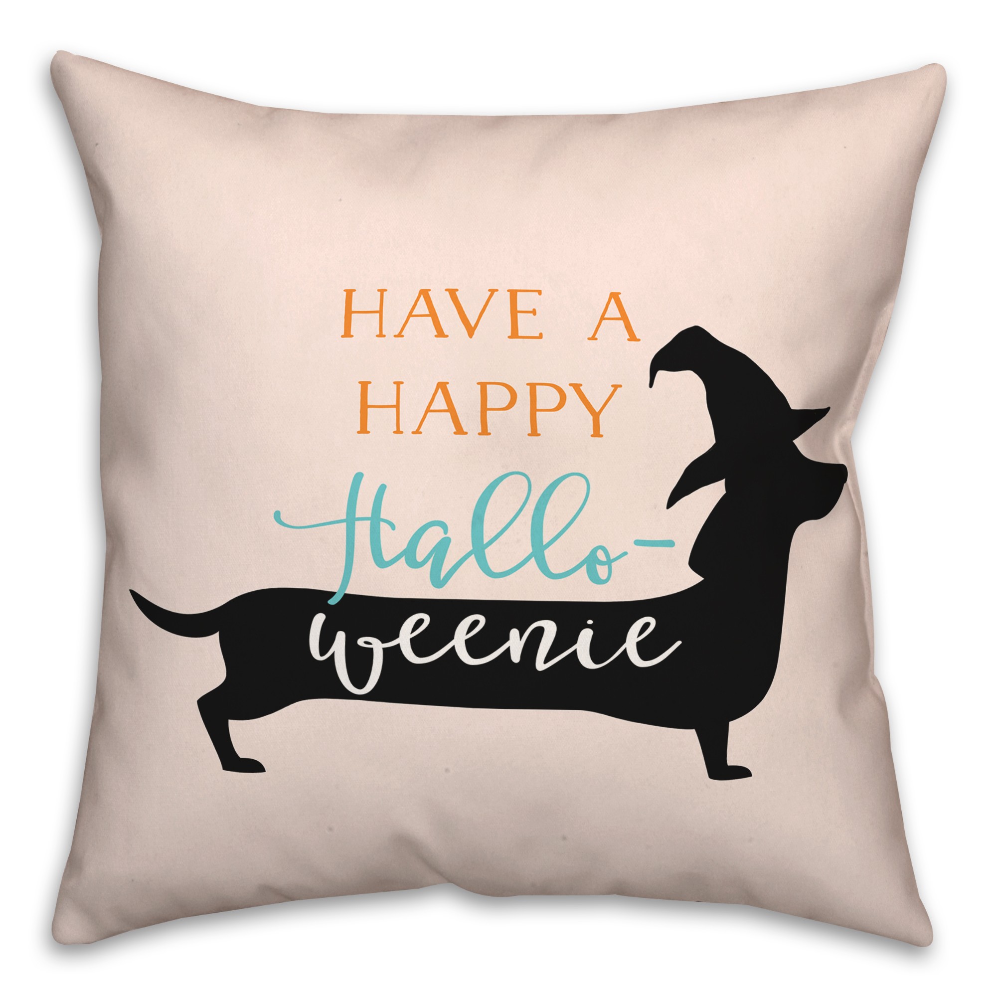 Happy Halloweenie Pillow