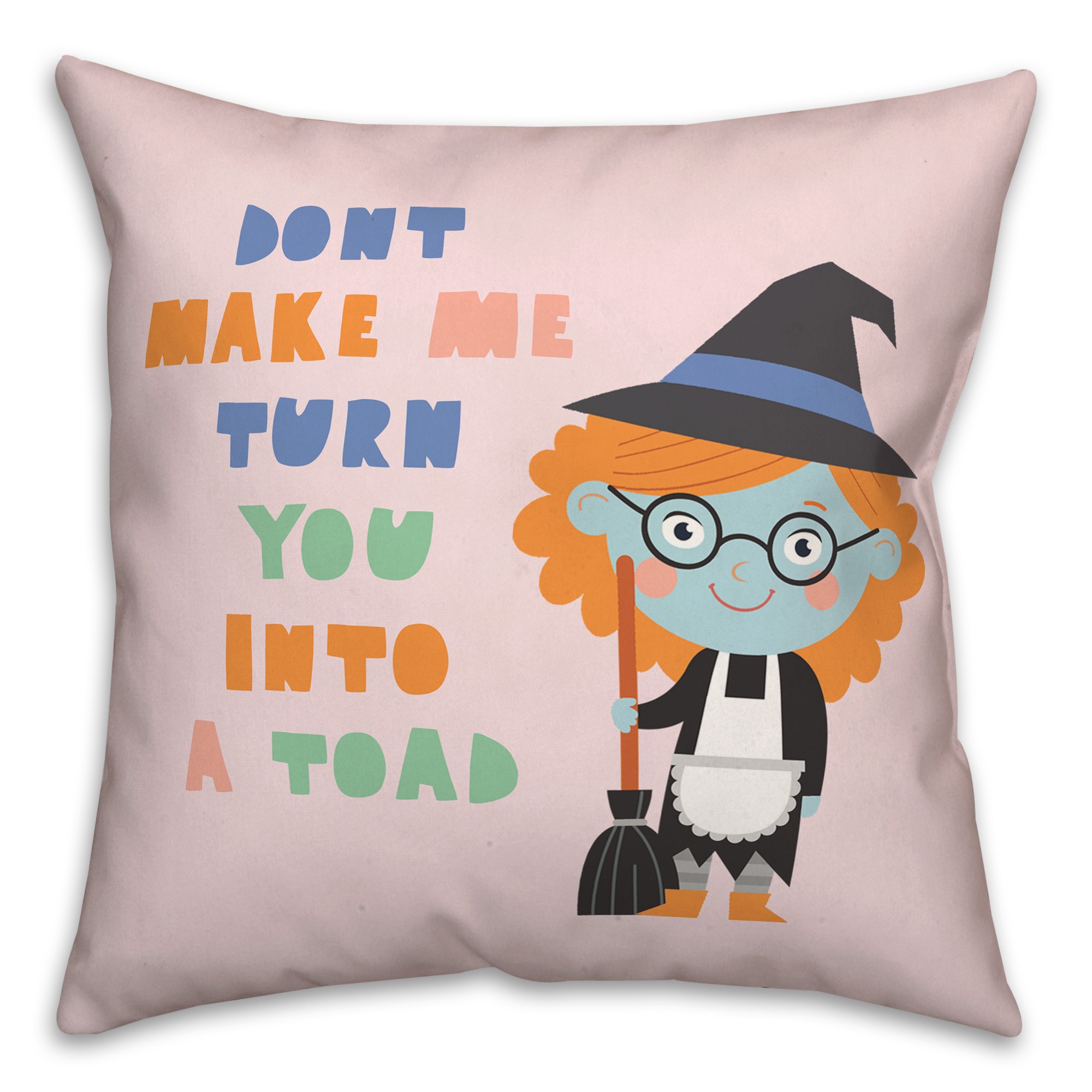 Witch Girl Spell Pillow