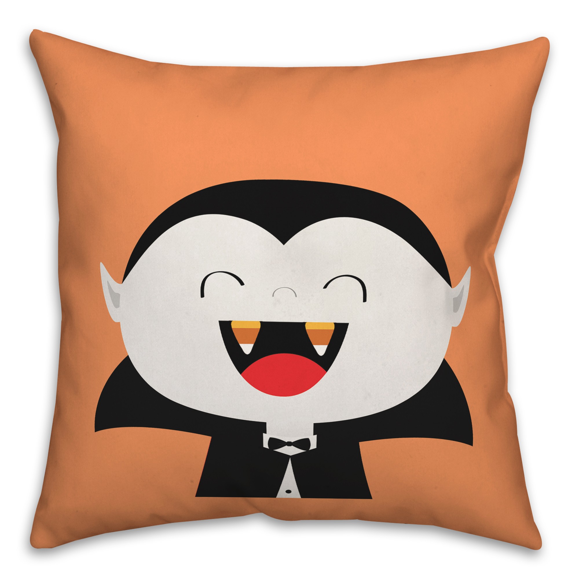 Vampire Candy Corn Fangs Pillow