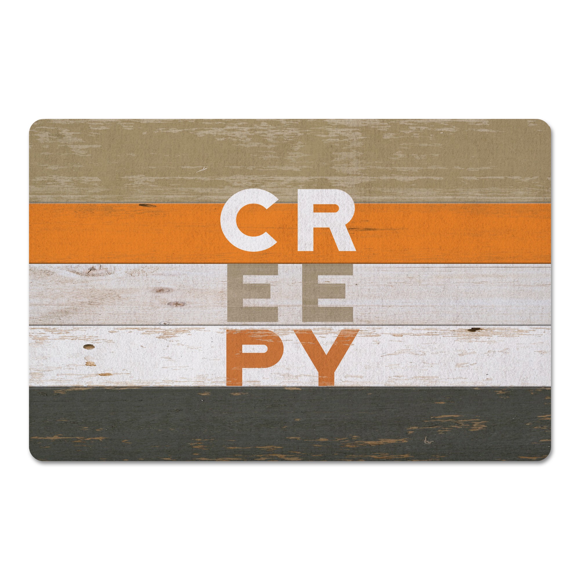 Creepy On Wood 27x18 Floor Mat
