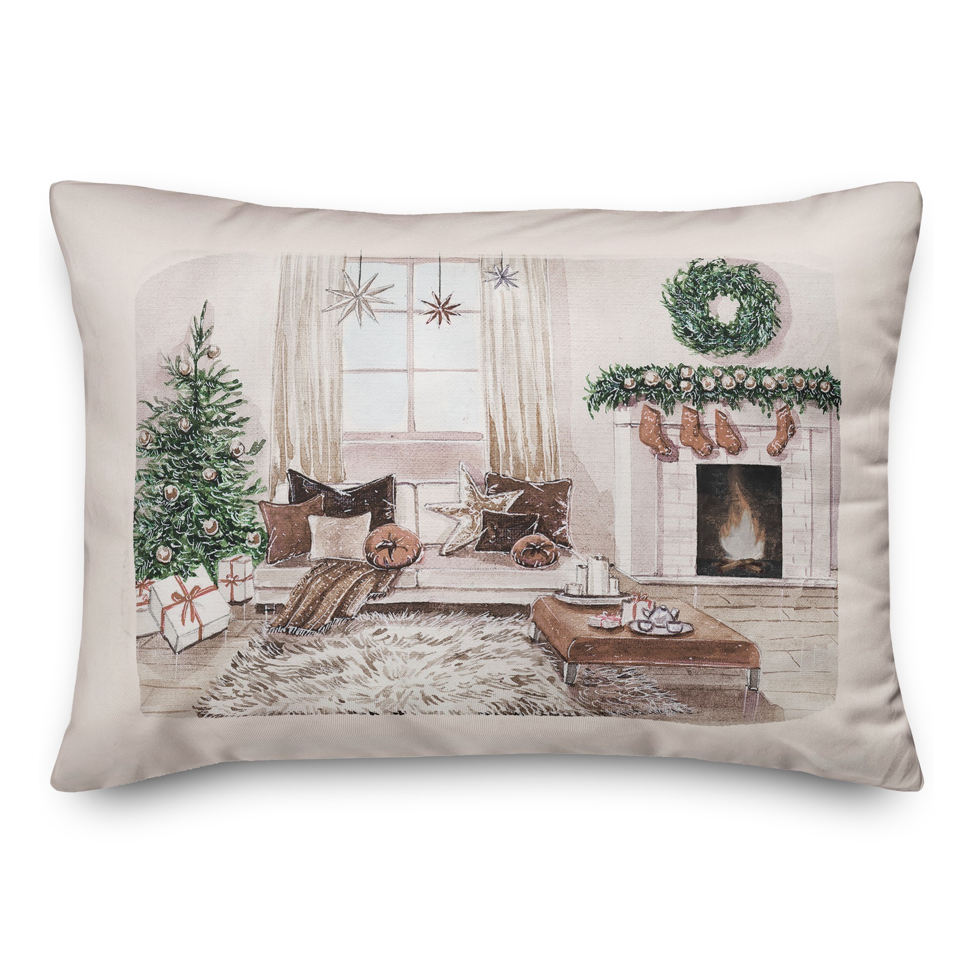 Comfort And Joy Living Room 14x20 Spun Poly Pillow