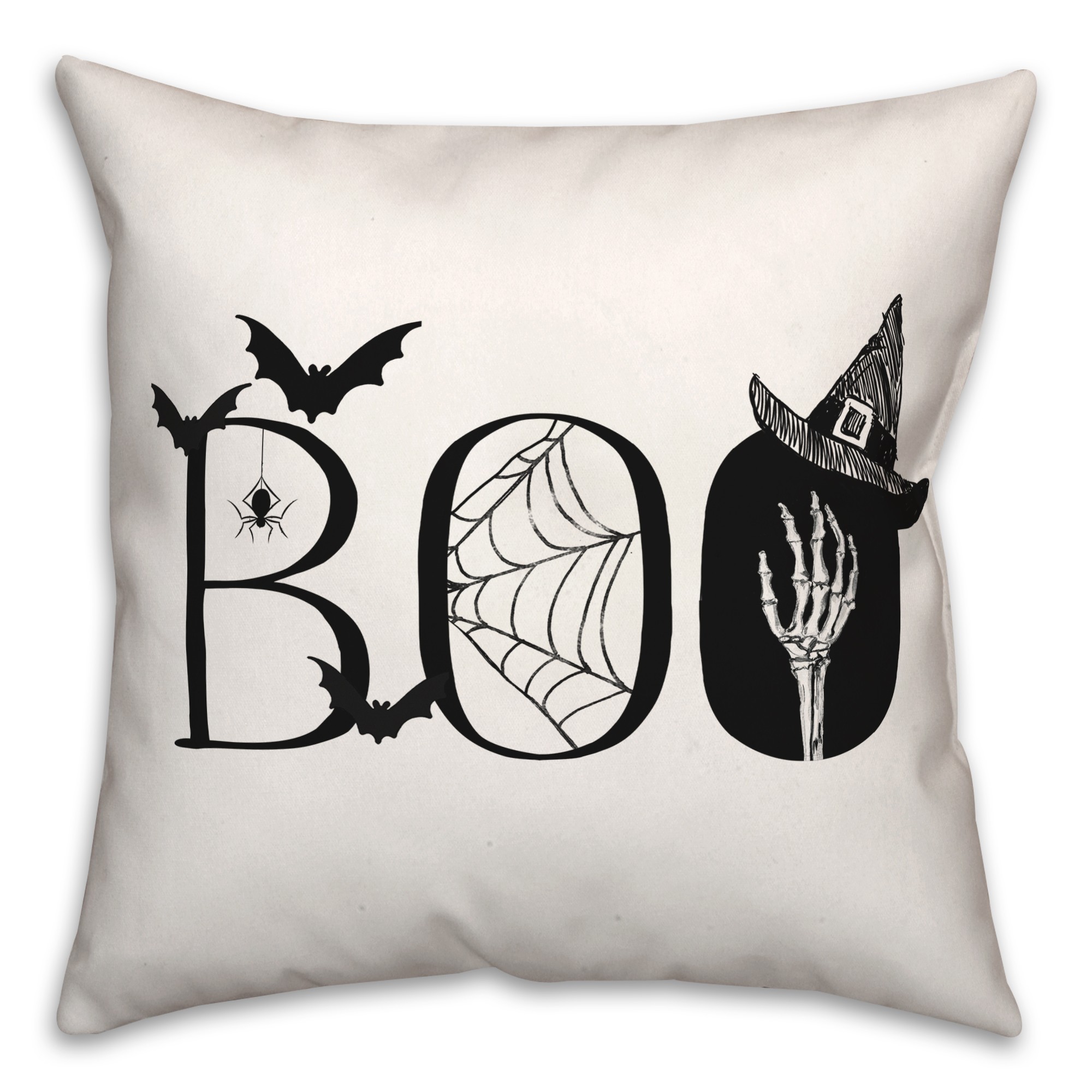 Boo 18x18 Spun Poly Pillow