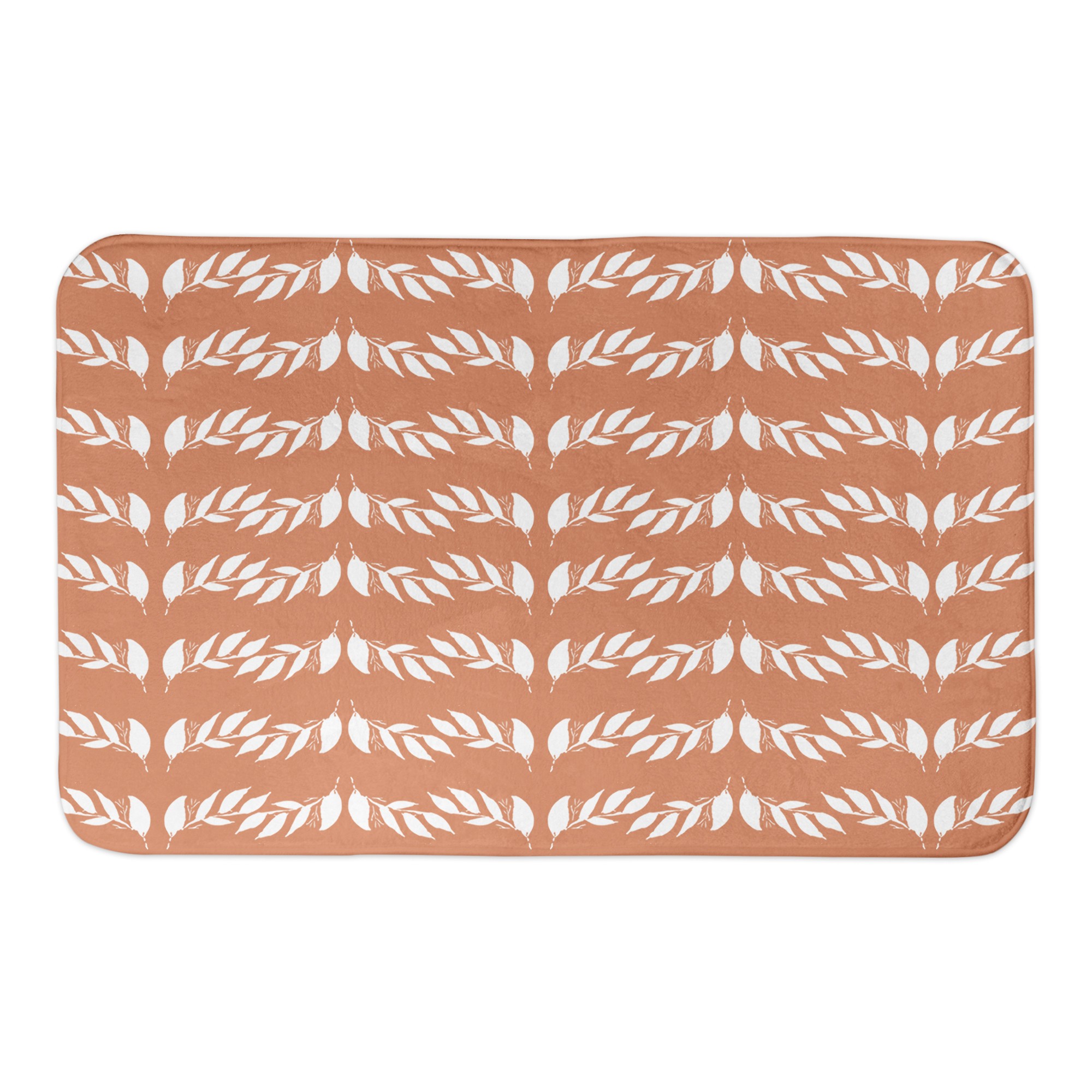 Orange Leaves 34x21 Bath Mat