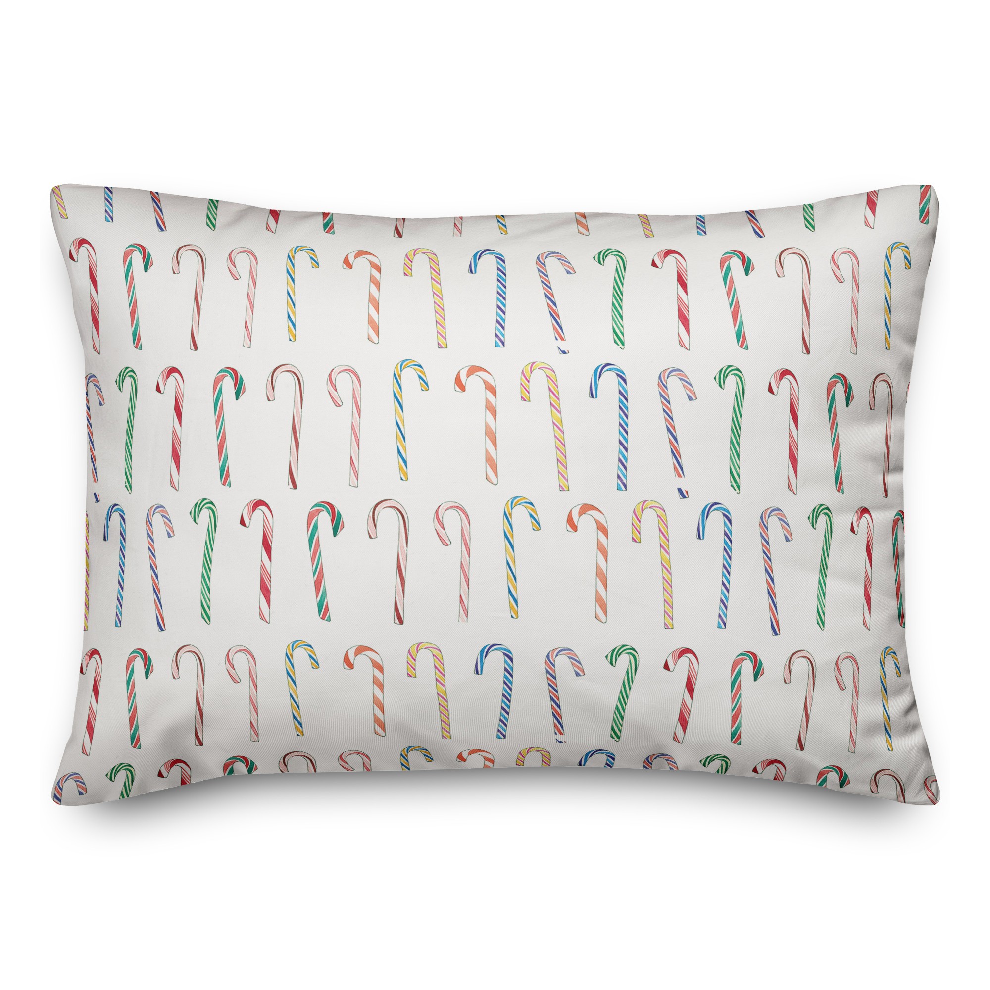 Candy Cane Pattern 14x20 Spun Poly Pillow