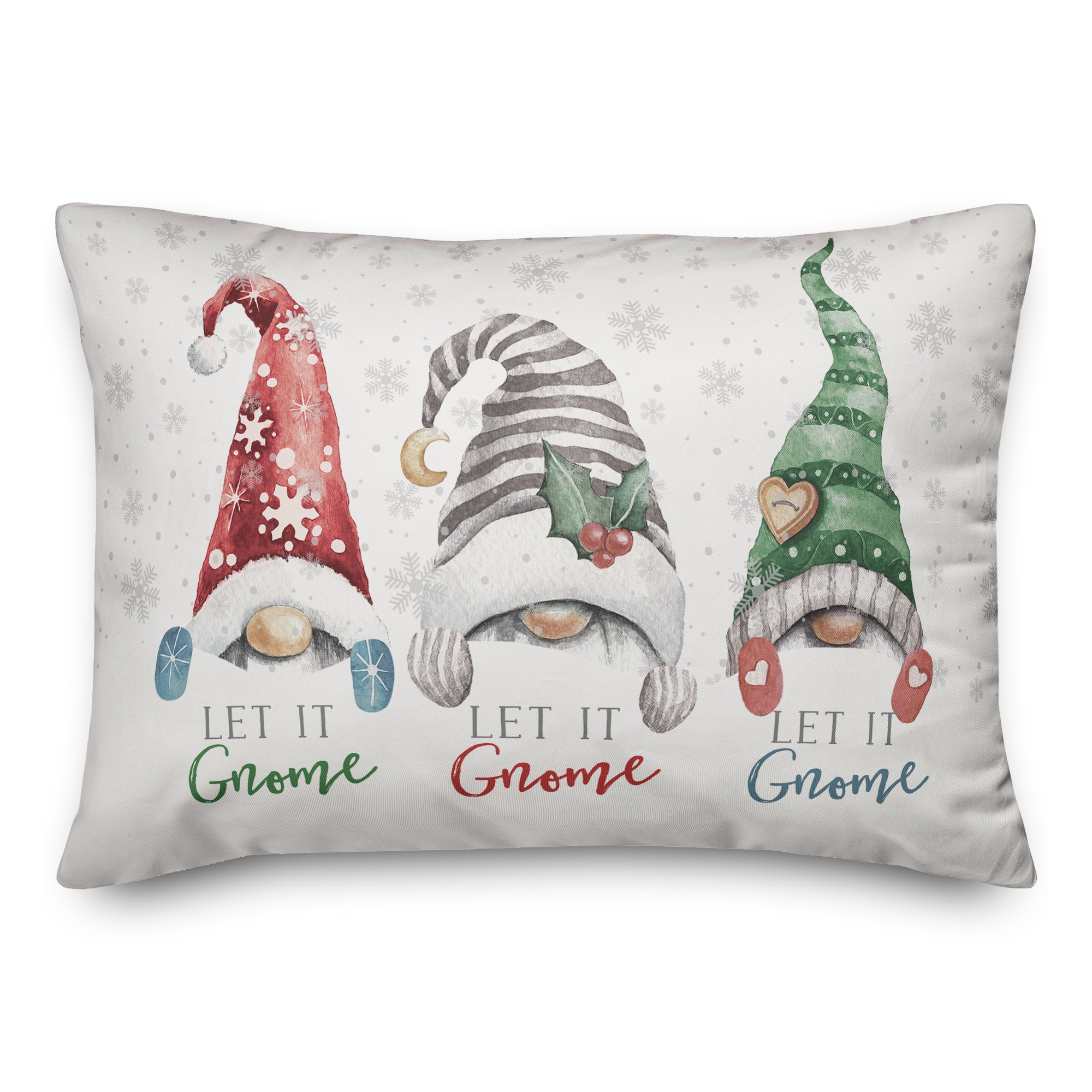 Let It Gnome Xthree 14x20 Spun Poly Pillow