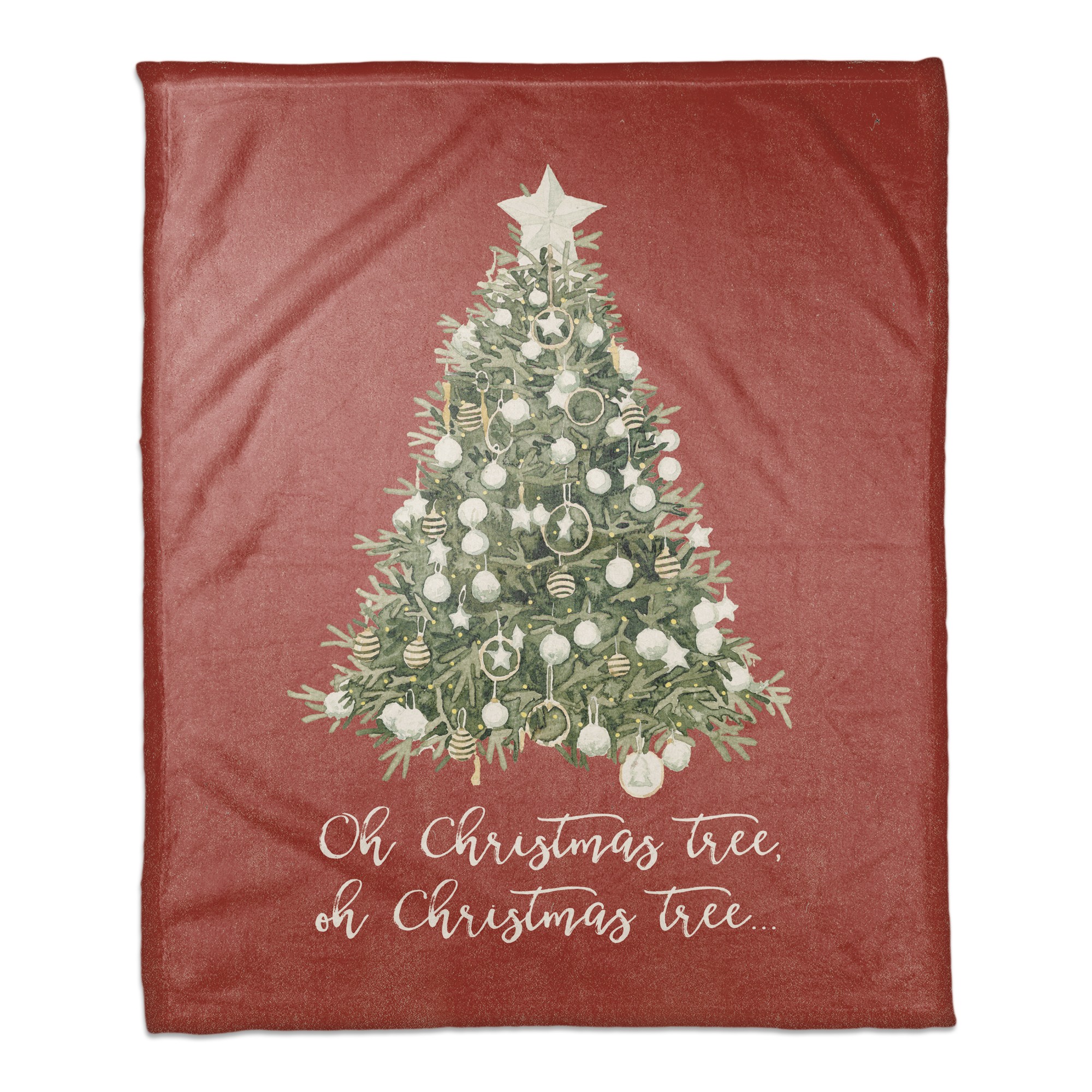 Oh Christmas Tree 50x60 Coral Fleece Blanket