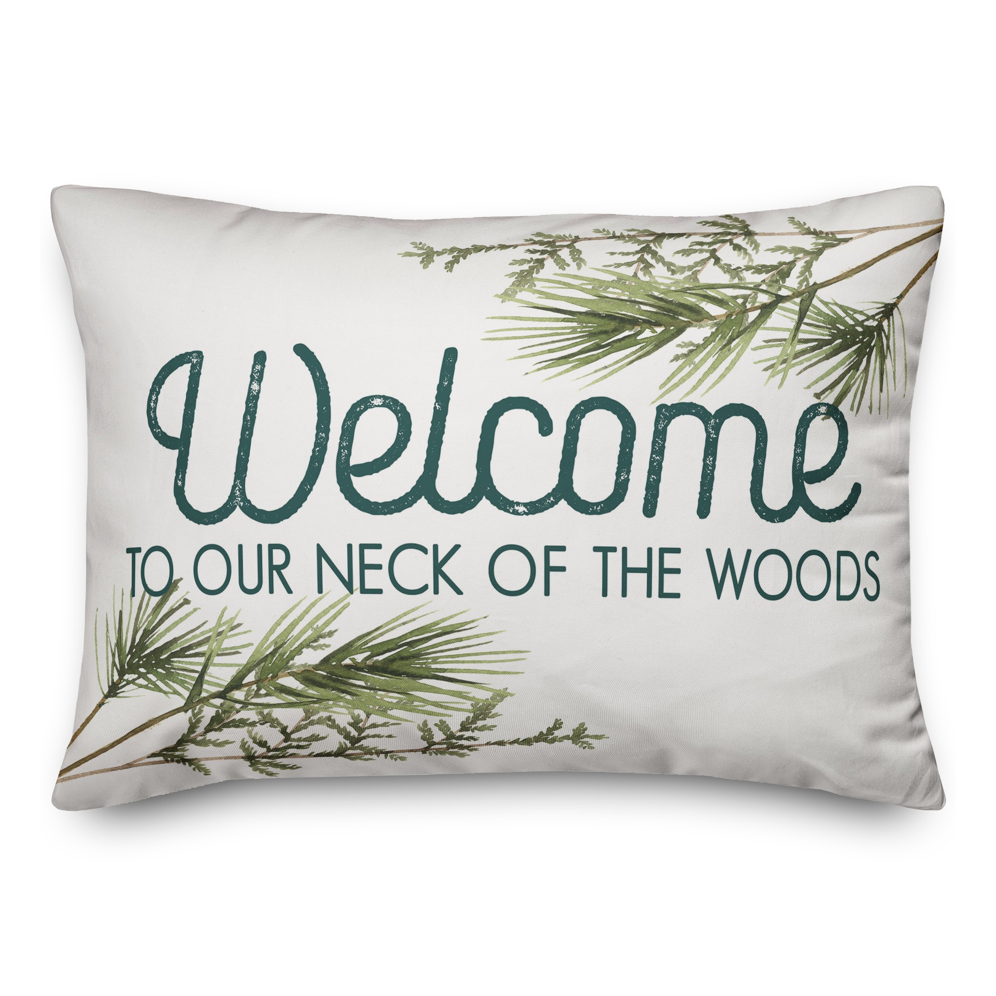 Welcome Neck of Woods 14x20 Spun Poly Pillow