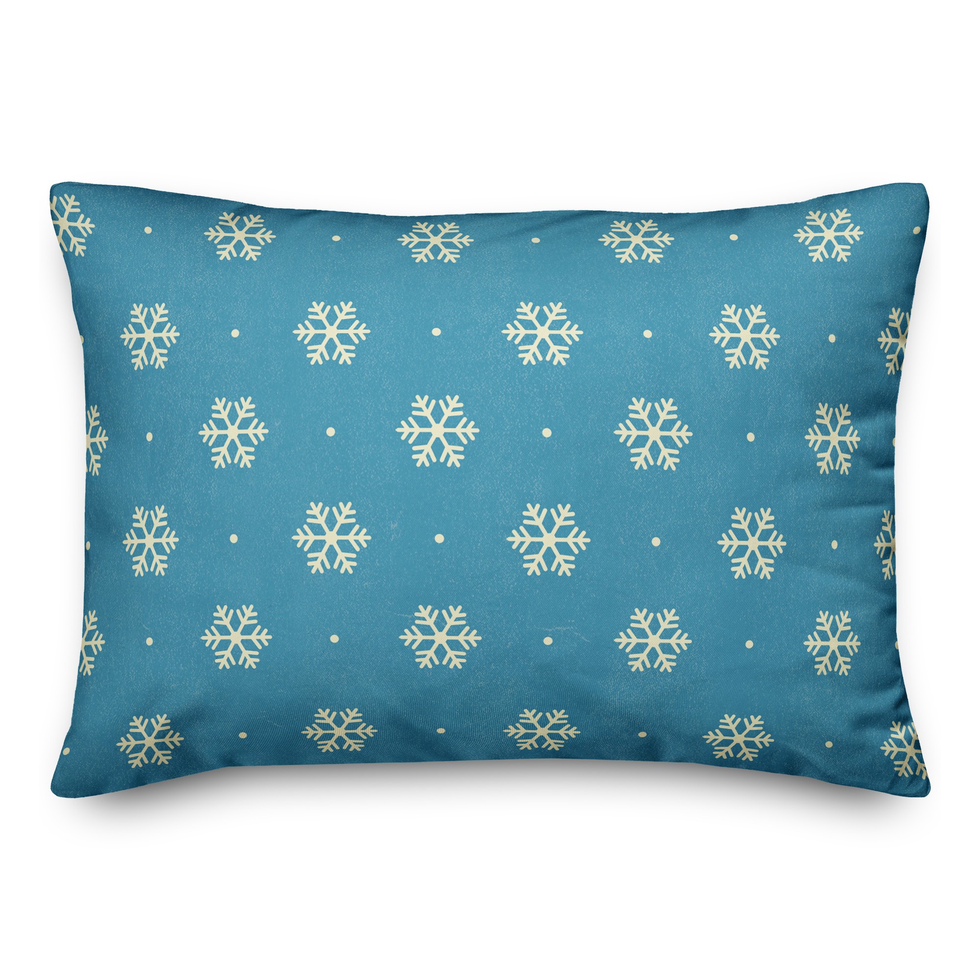 Simple Snowflaks  14x20 Spun Poly Pillow