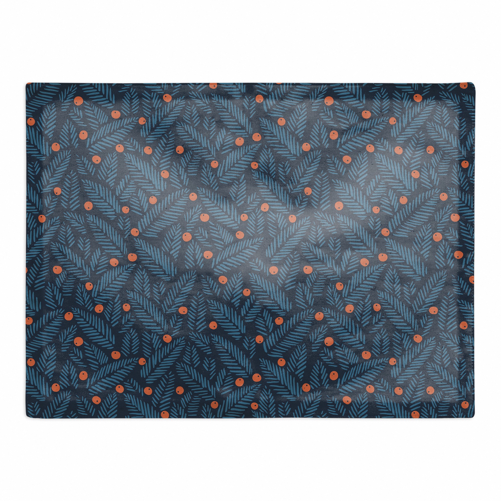 Simple Christmas Foliage 18x14 Poly Twill Placemat