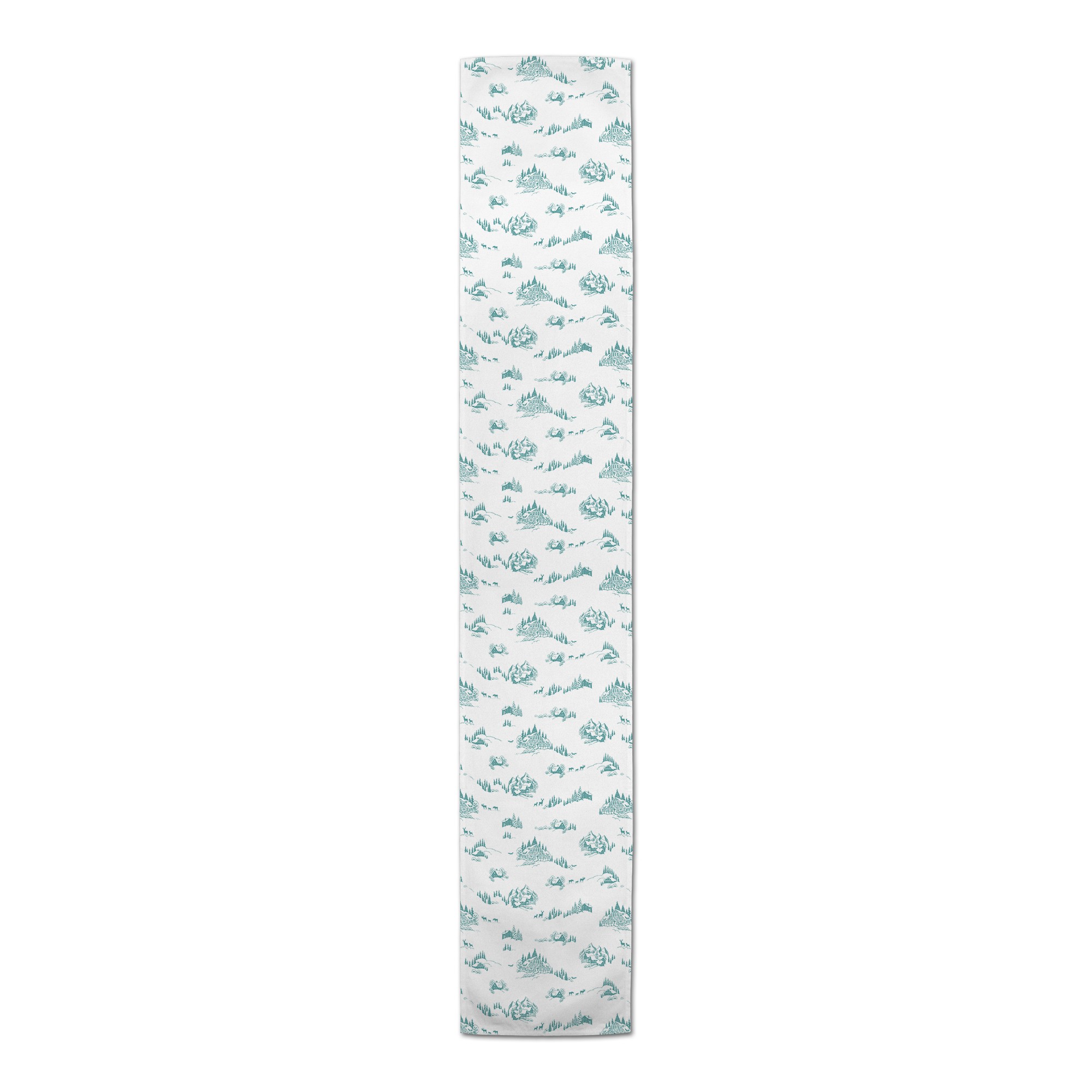 Snowy Town Teal Runner