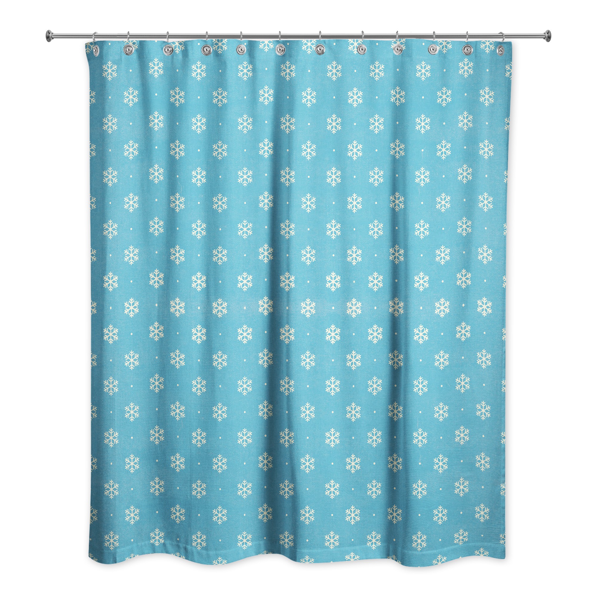 Simple Snowflake 71x74 Shower Curtain