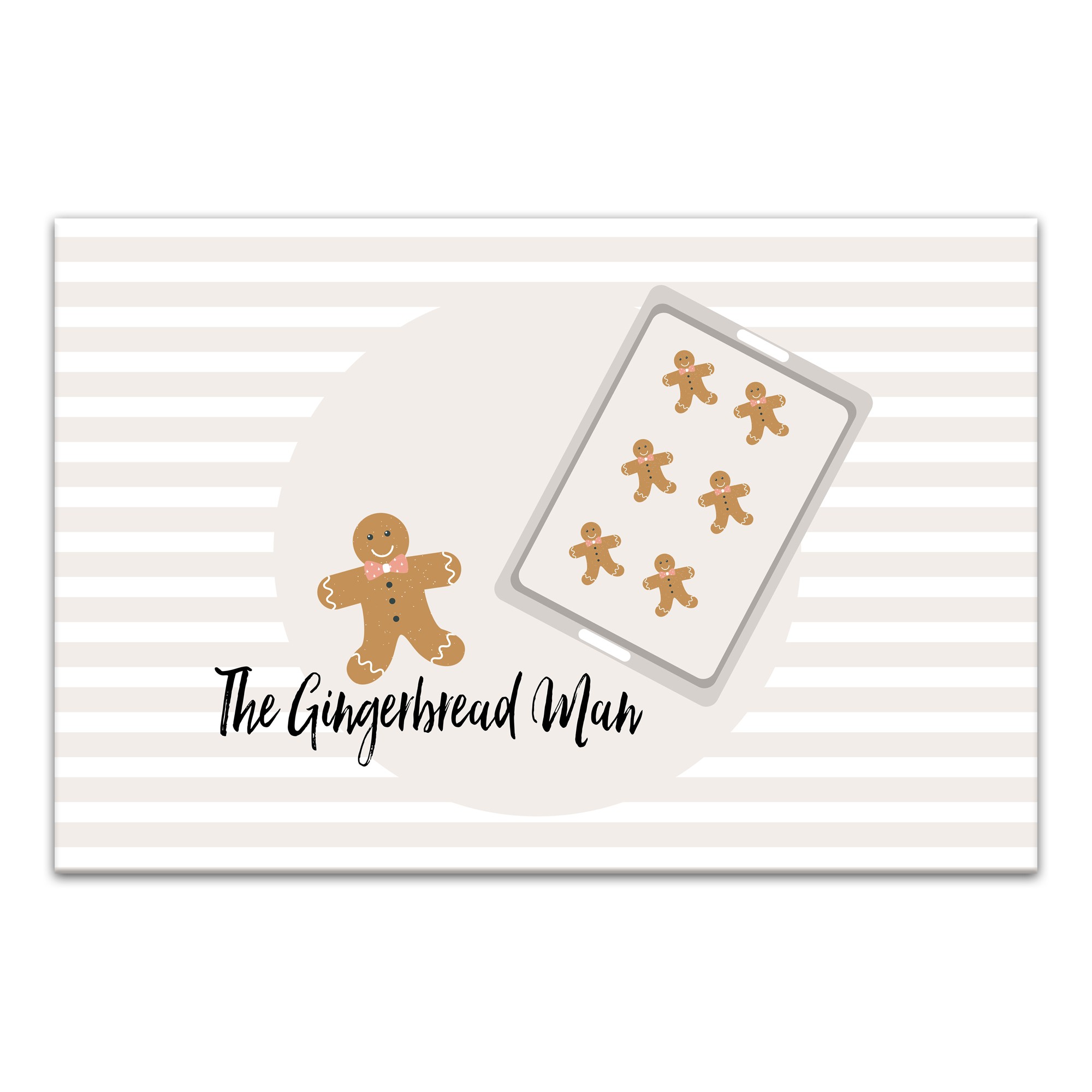 The Gingerbread Man 24x36 Canvas Wall Art