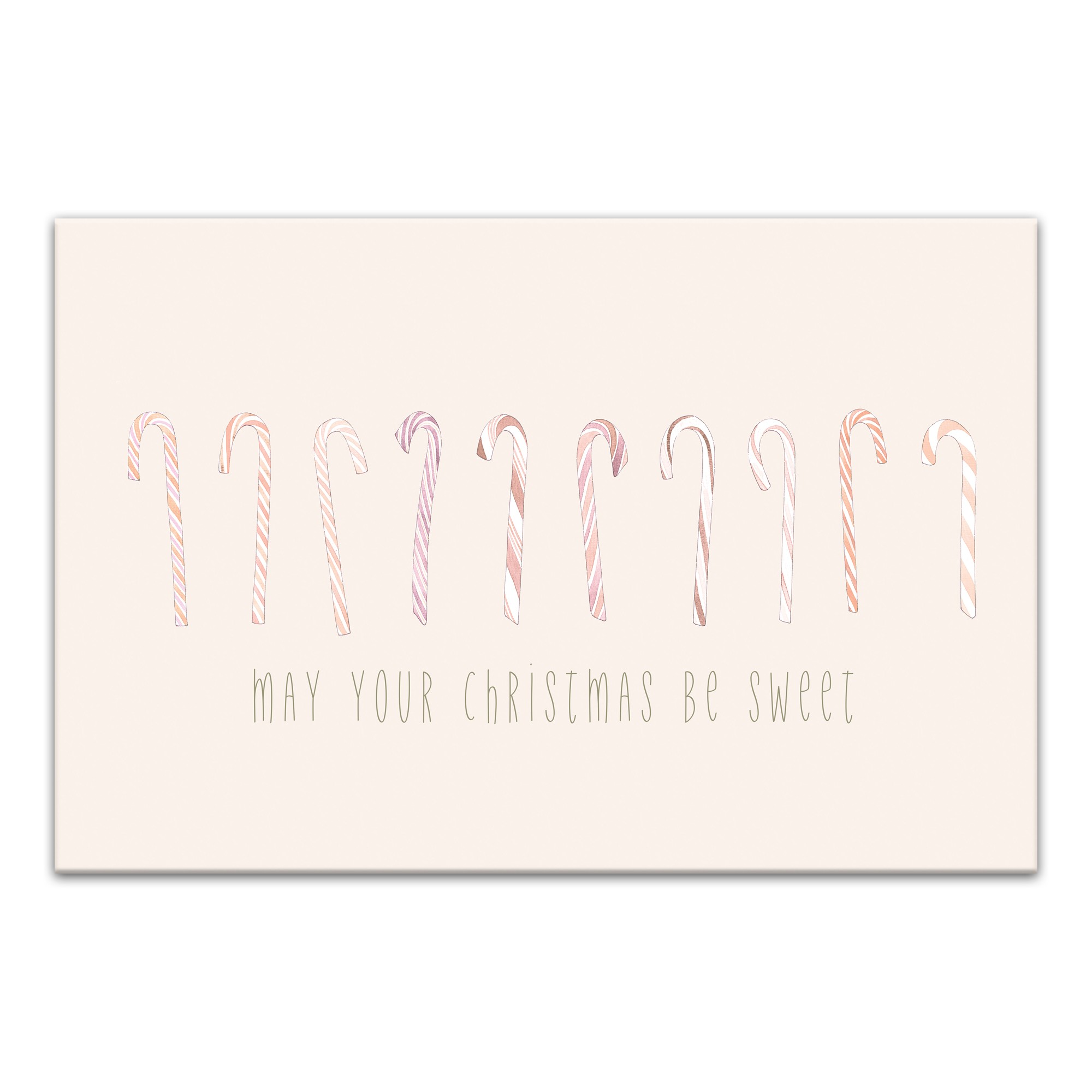 May Your Christmases Be Sweet 36x24 Canvas Wall Art