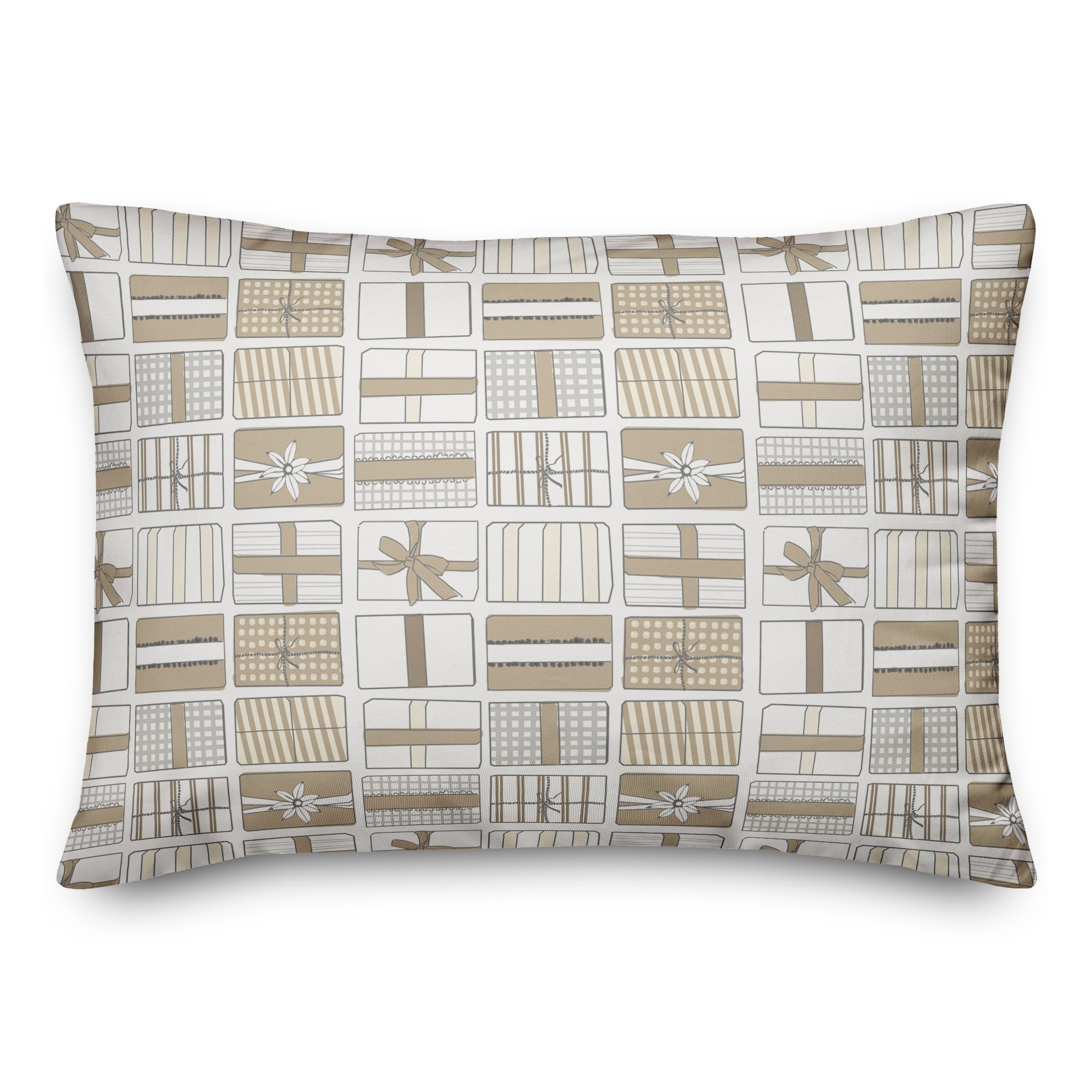 Neutral Gift Boxes 14x20 Spun Poly Pillow