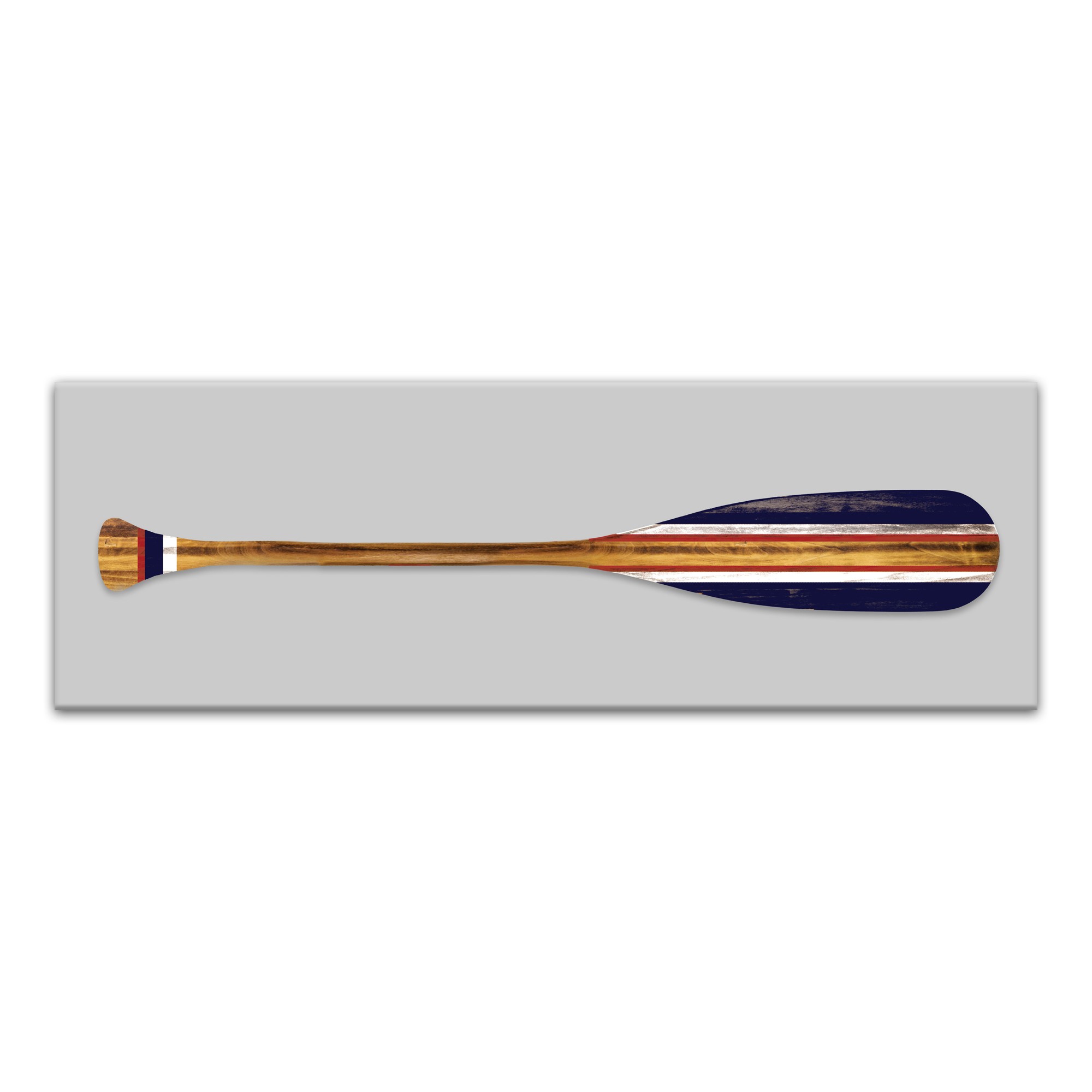 Patriotic Oar 36x12 Canvas Wall Art