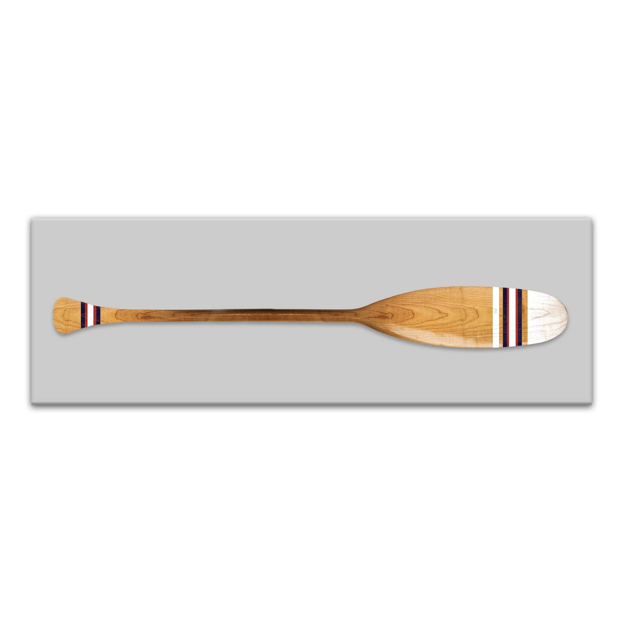 Patriotic Striped Oar 36x12 Canvas Wall Art
