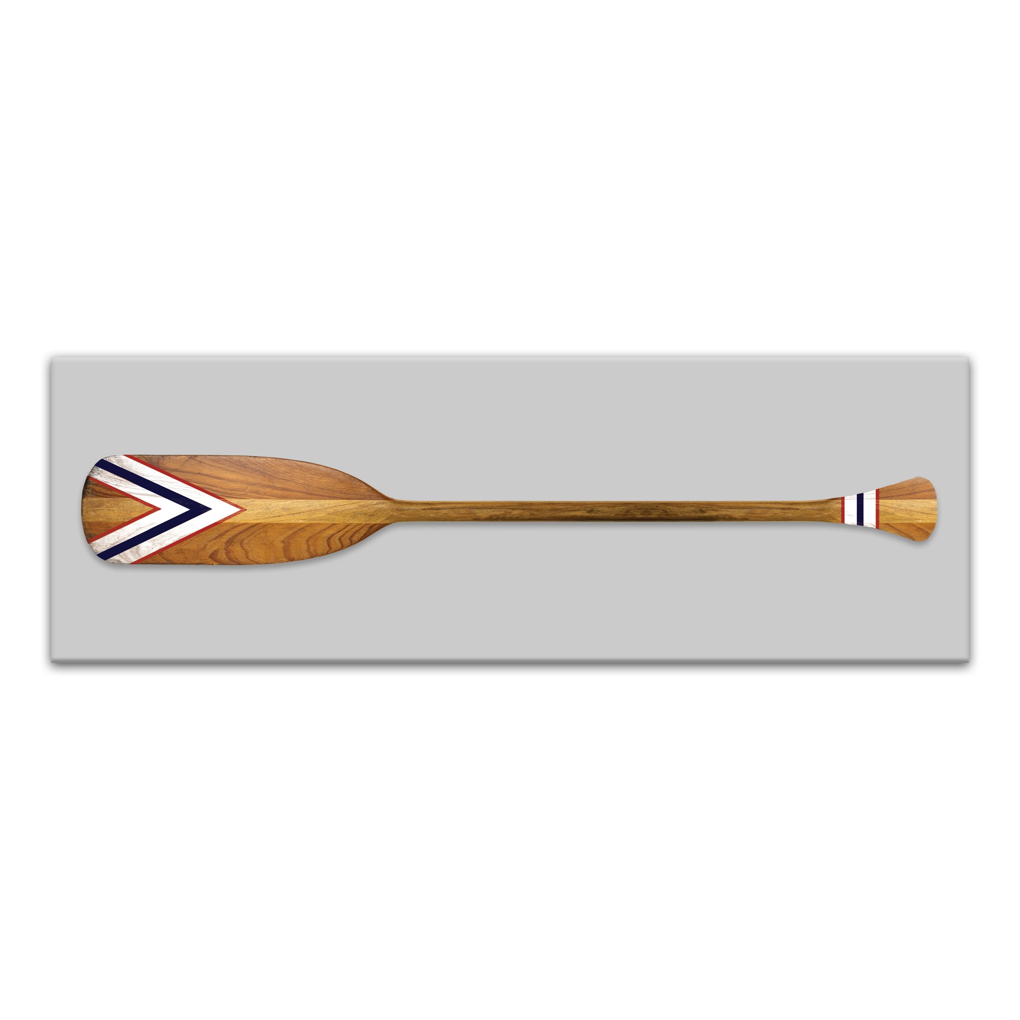 Patriotic Chevron Oar 36x12 Canvas Wall Art
