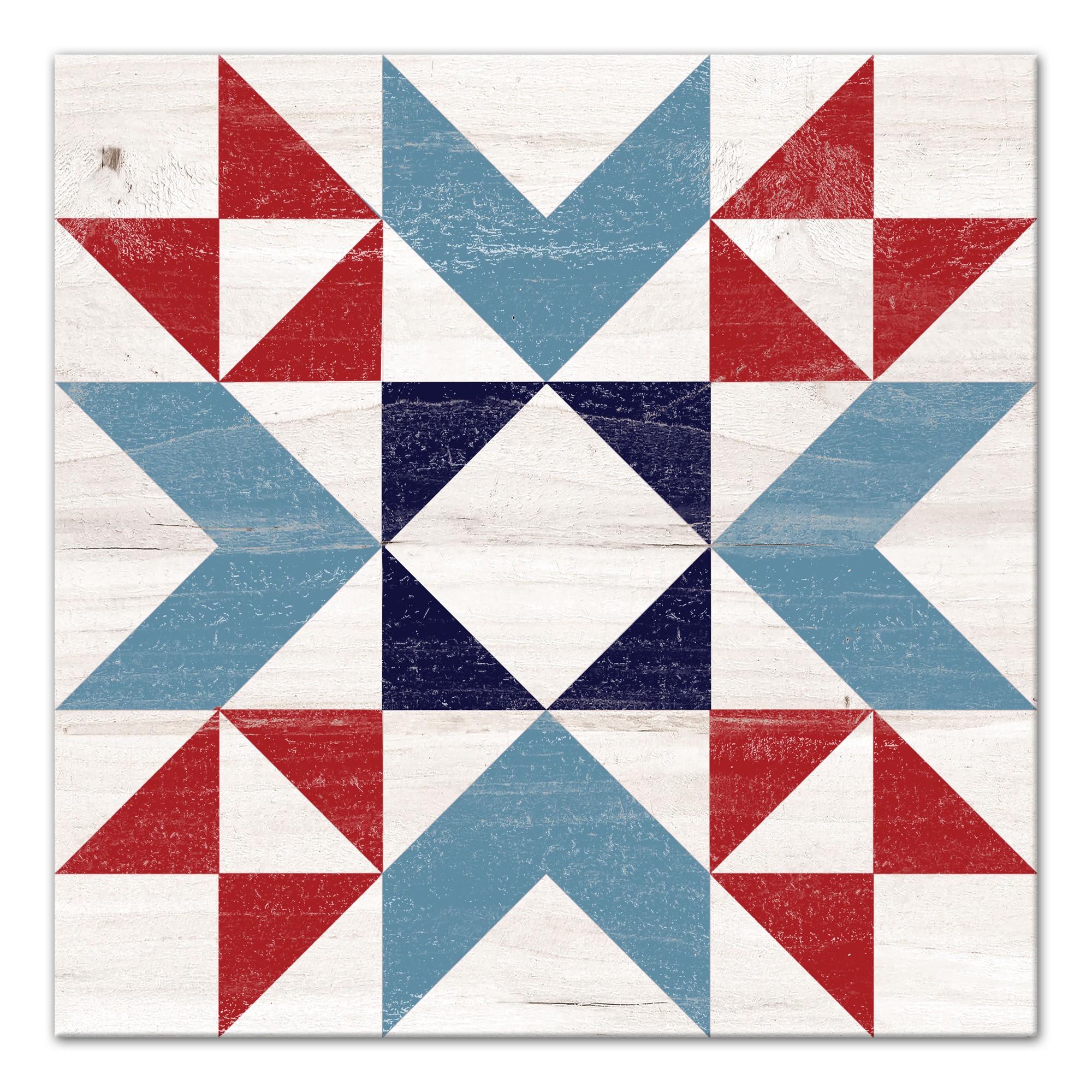 Patriotic Barn Star 20x20 Canvas Wall Art
