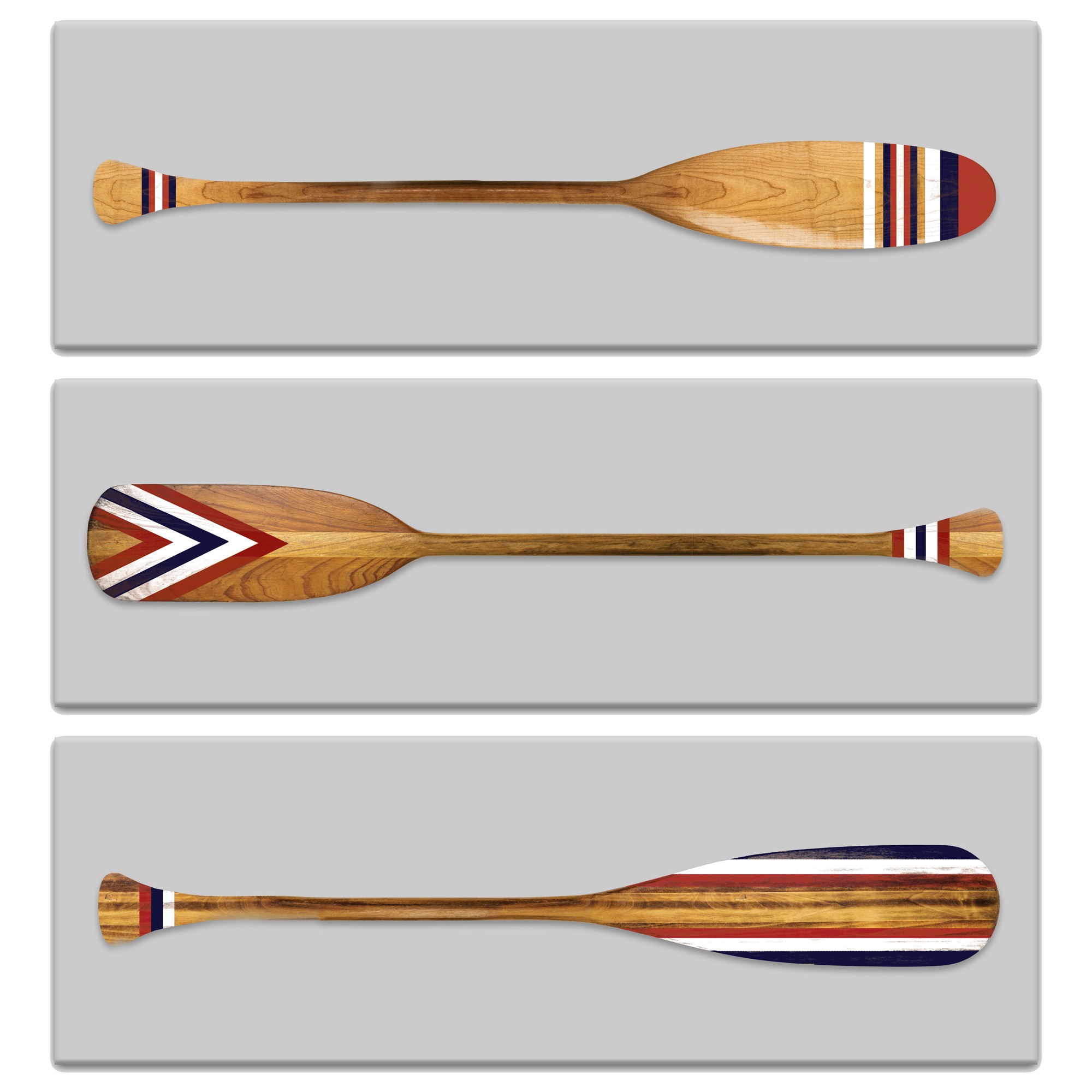 Patriotic Oar Set Wall Art Collection