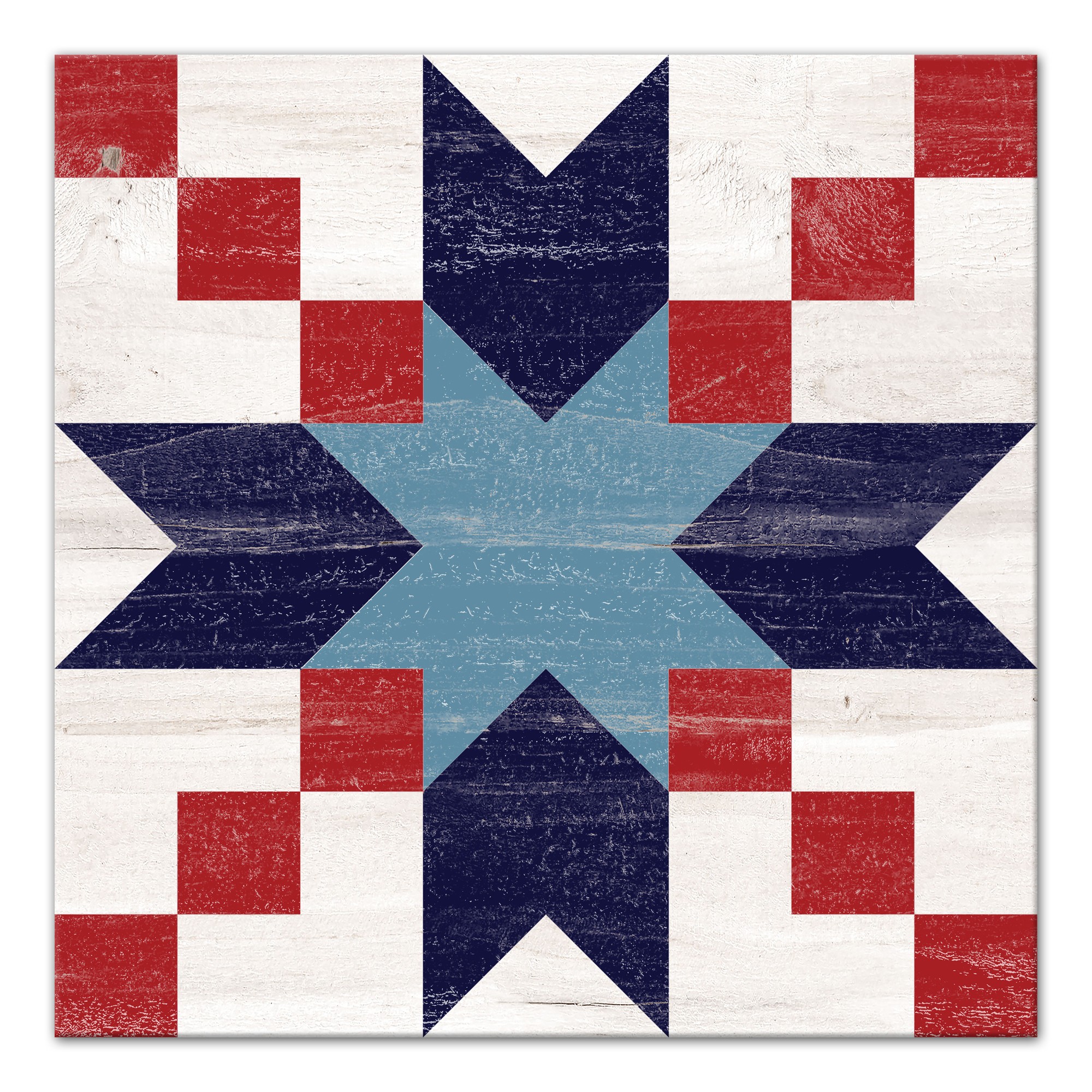 Patriotic Starburst 20x20 Canvas Wall Art