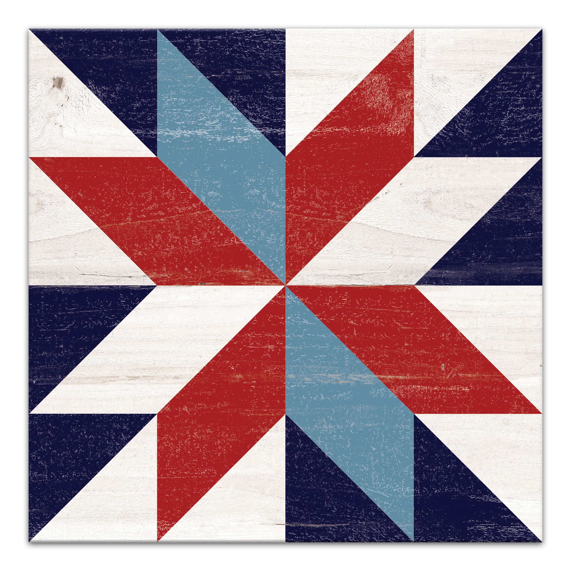 Simple Barn Star 20x20 Canvas Wall Art