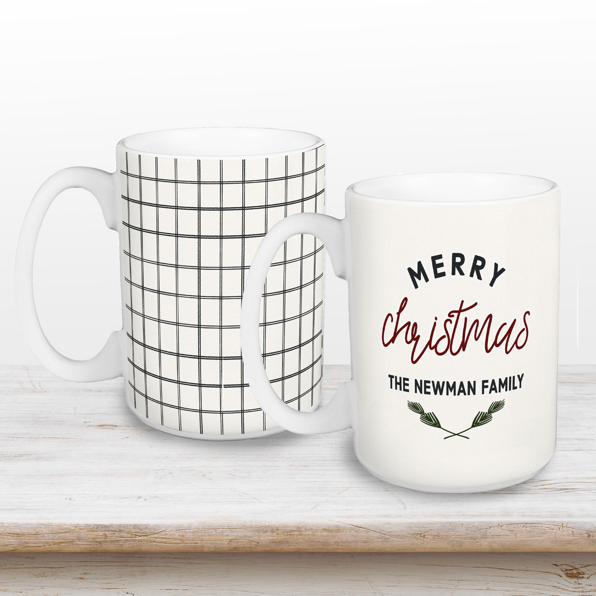 Merry Christmas Pine Drinkware Collection