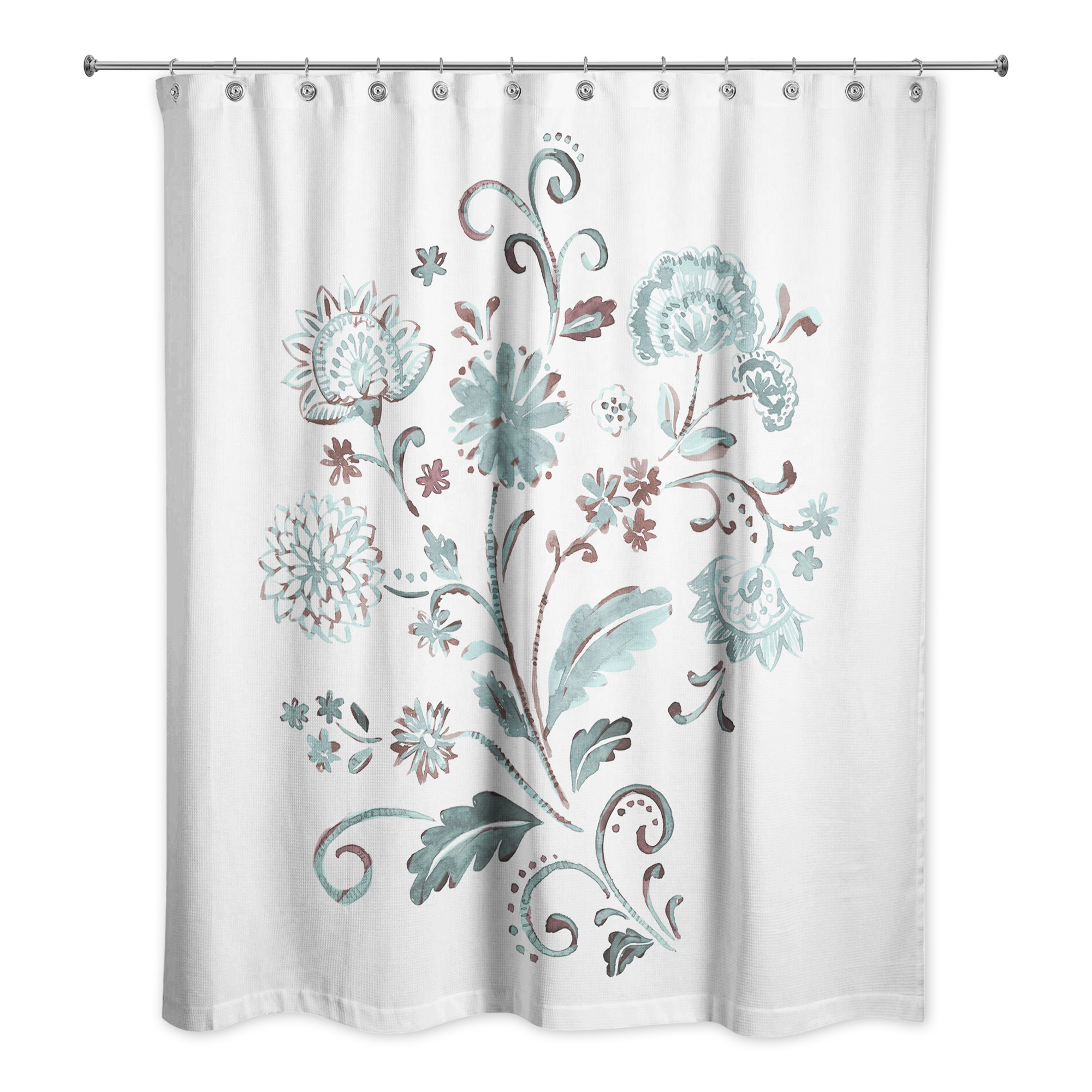 Paisley Floral  Shower Curtain